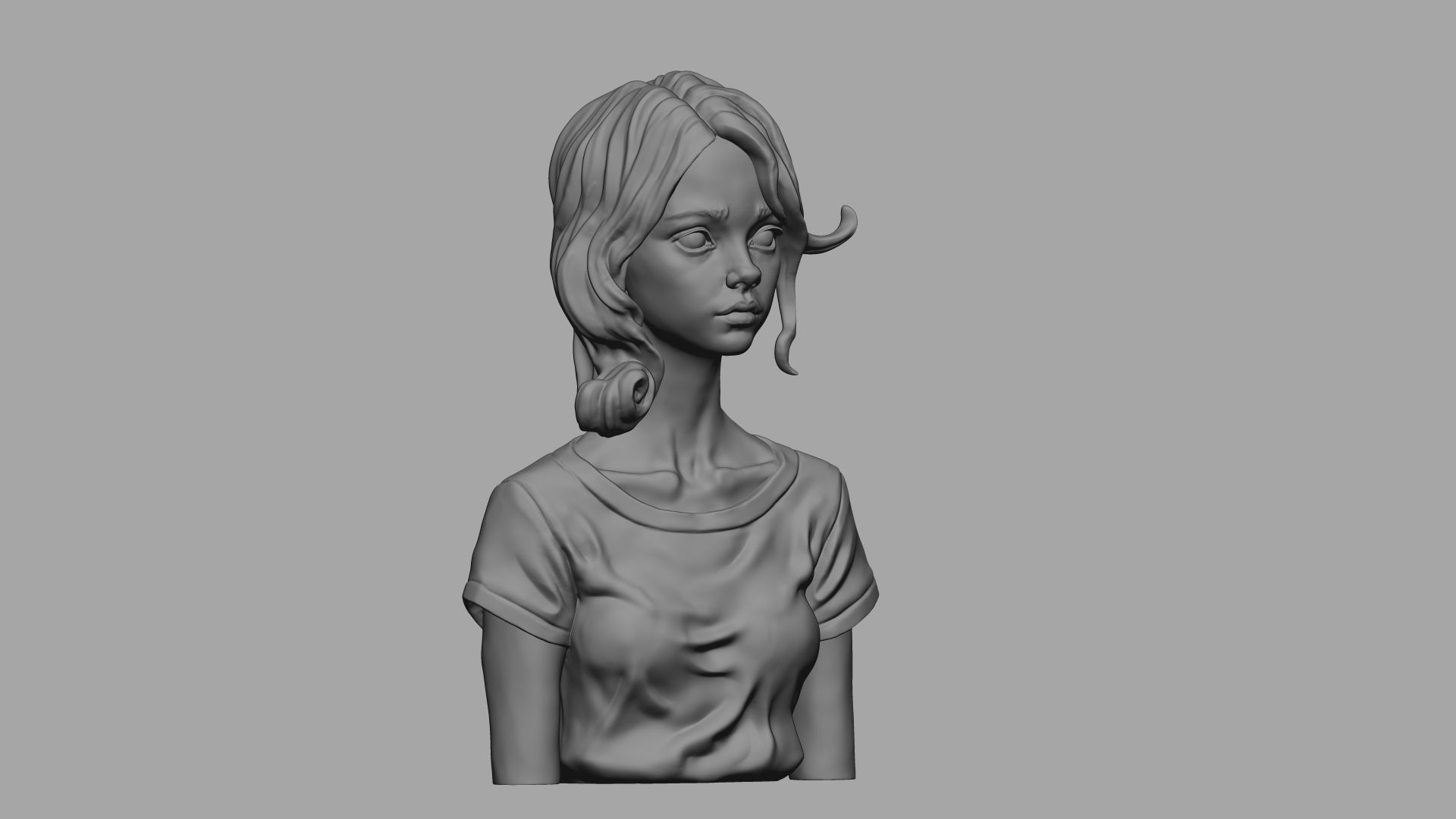 Female Bust 013 3D print model_13