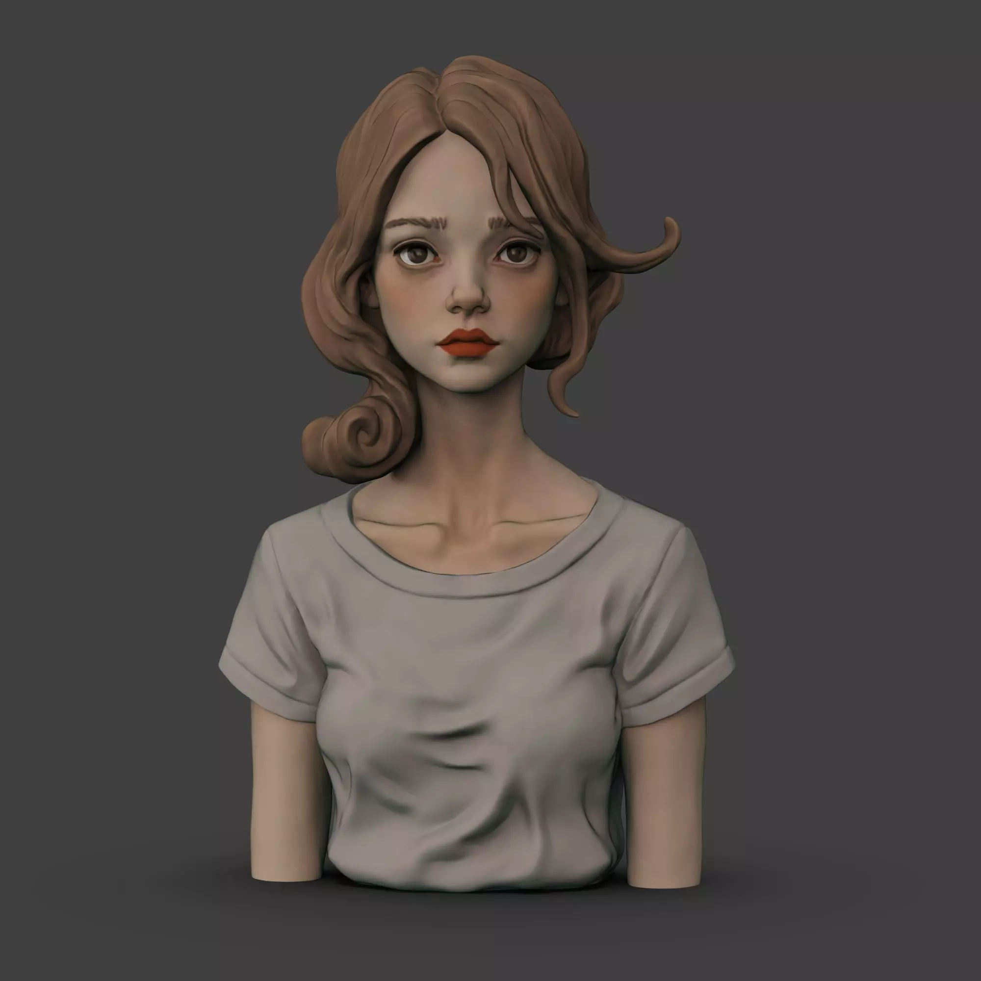 Female Bust 013 3D print model_0
