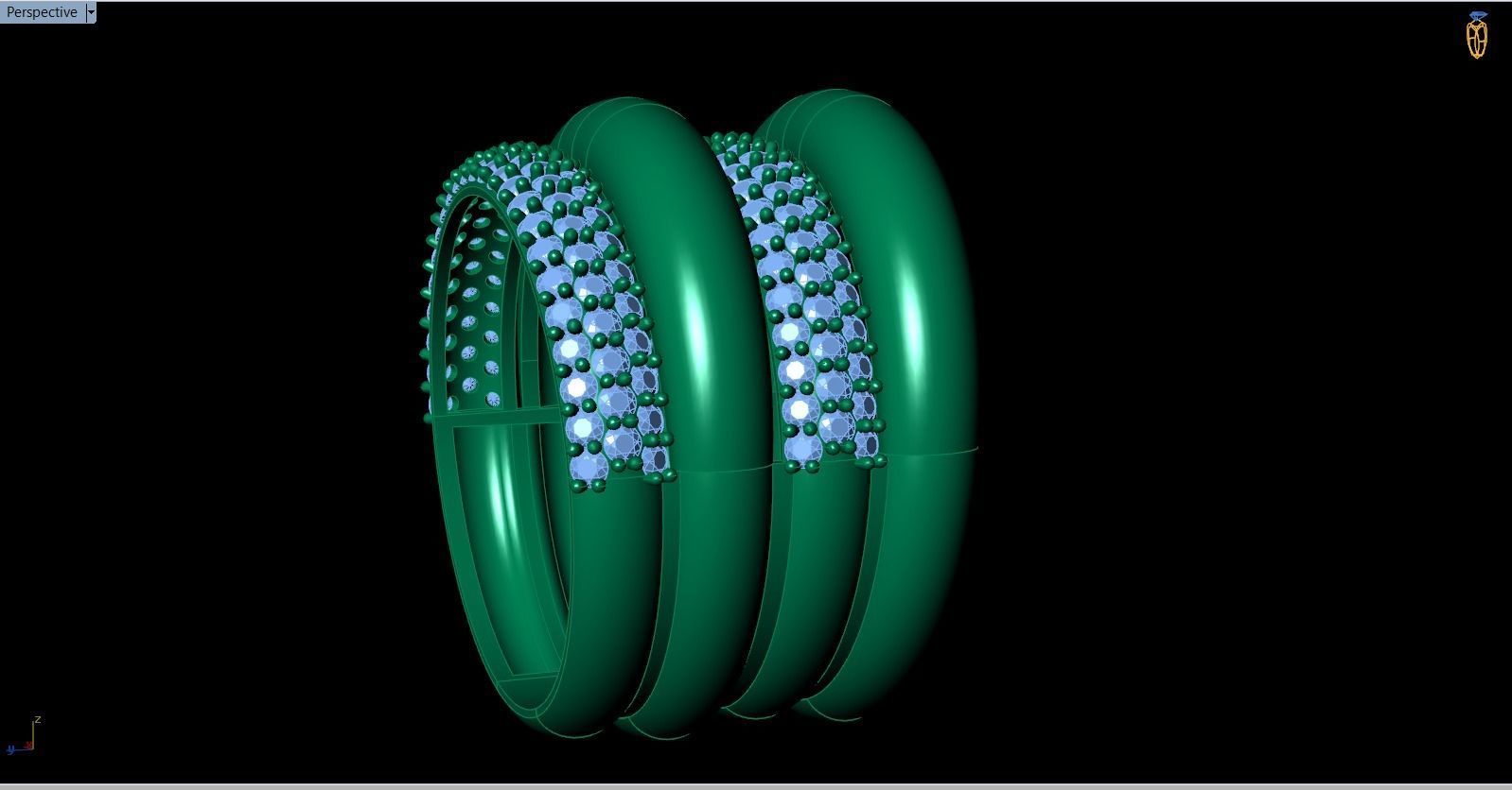 Rings 3D print model_3