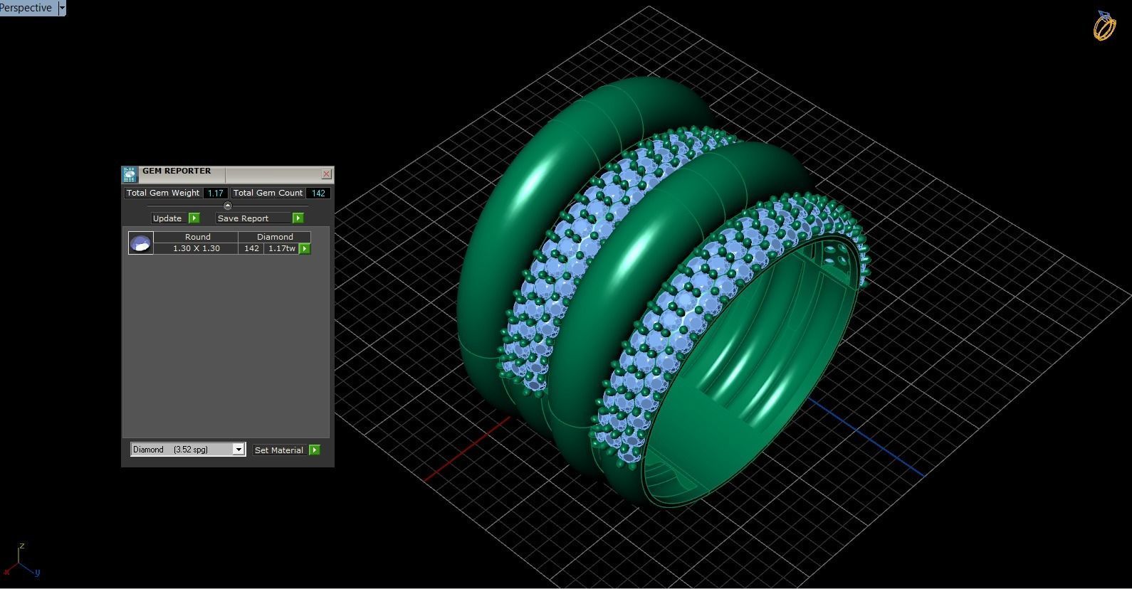 Rings 3D print model_4