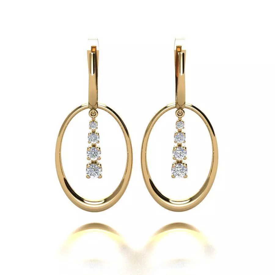Rhythm Earrings P-02-371 3D print model