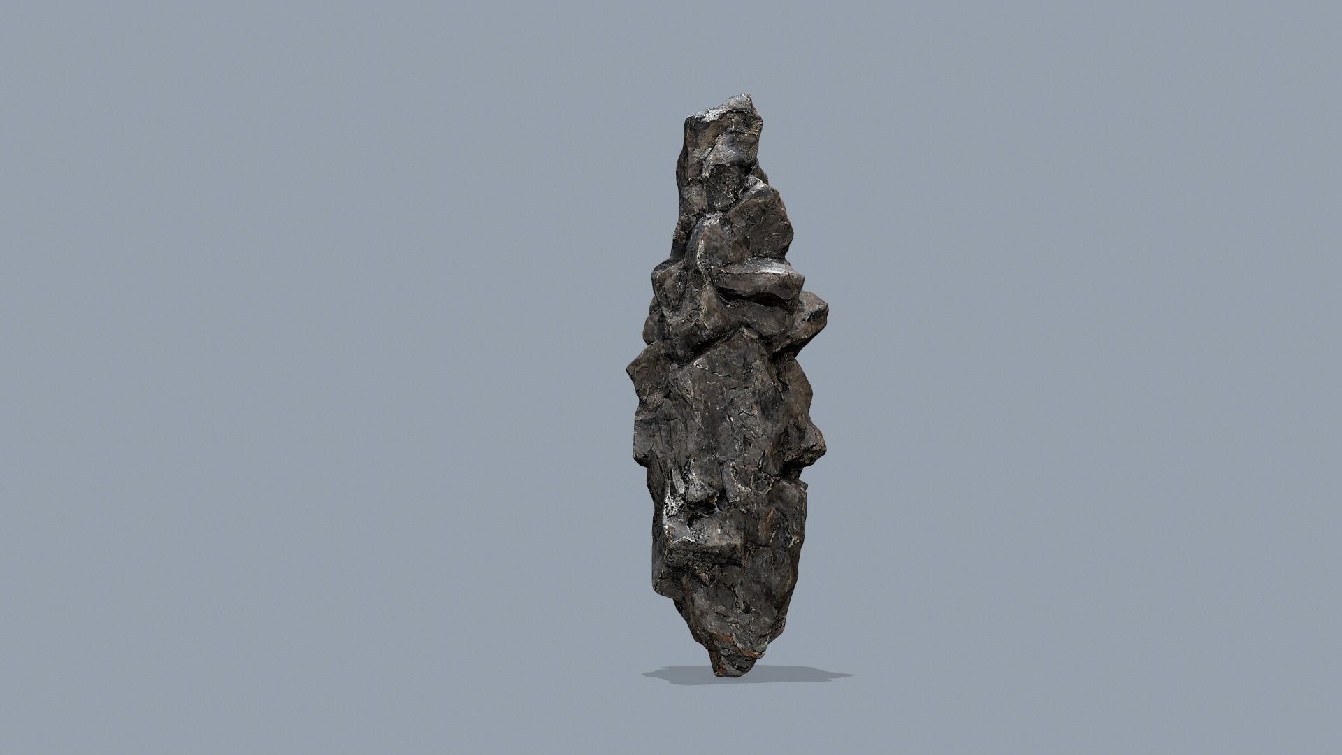 cliff rocks Low-poly 3D model_16