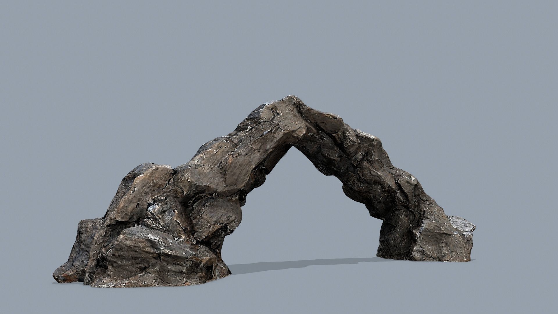 cliff rocks Low-poly 3D model_9