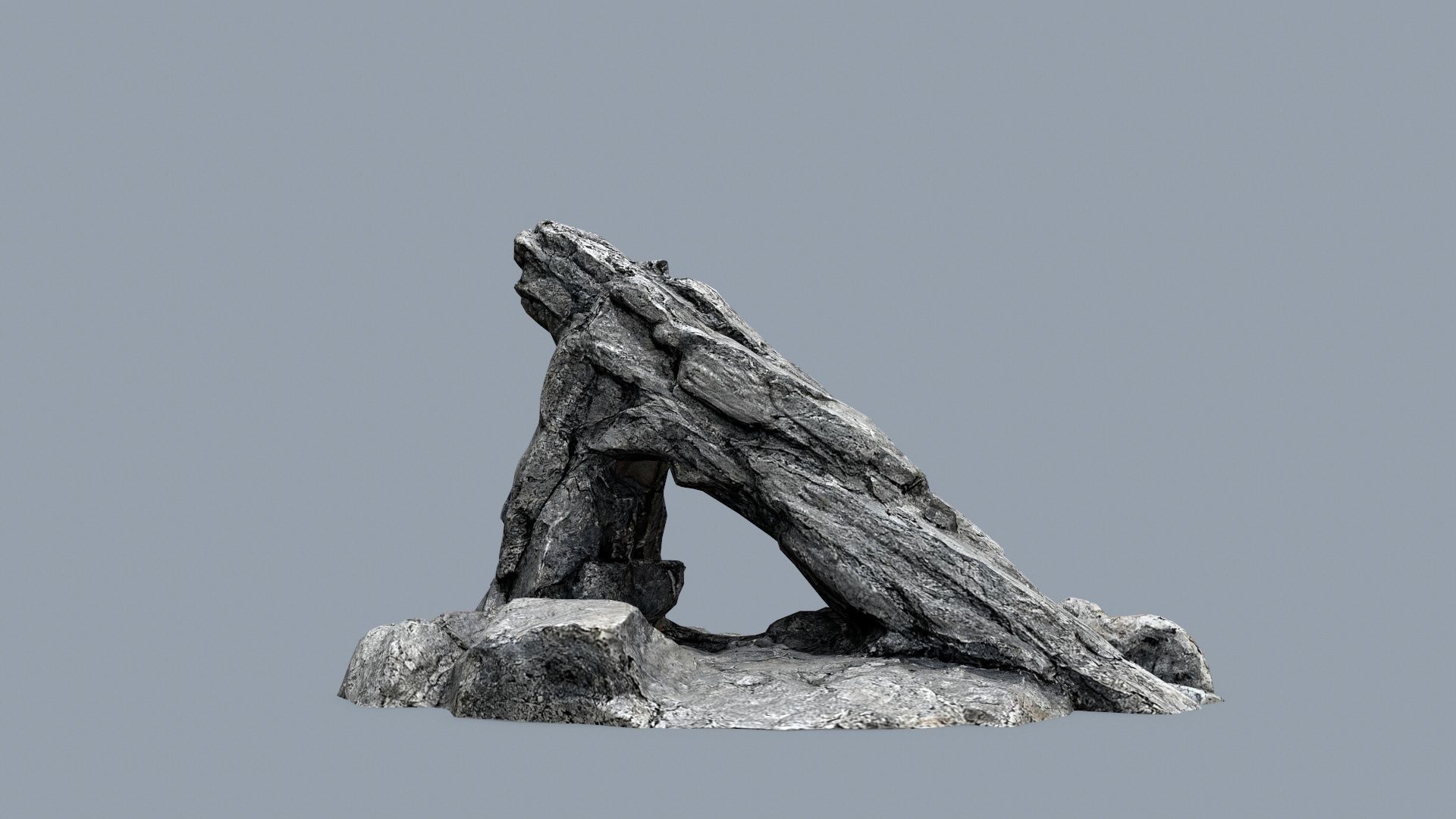 cliff rocks Low-poly 3D model_11