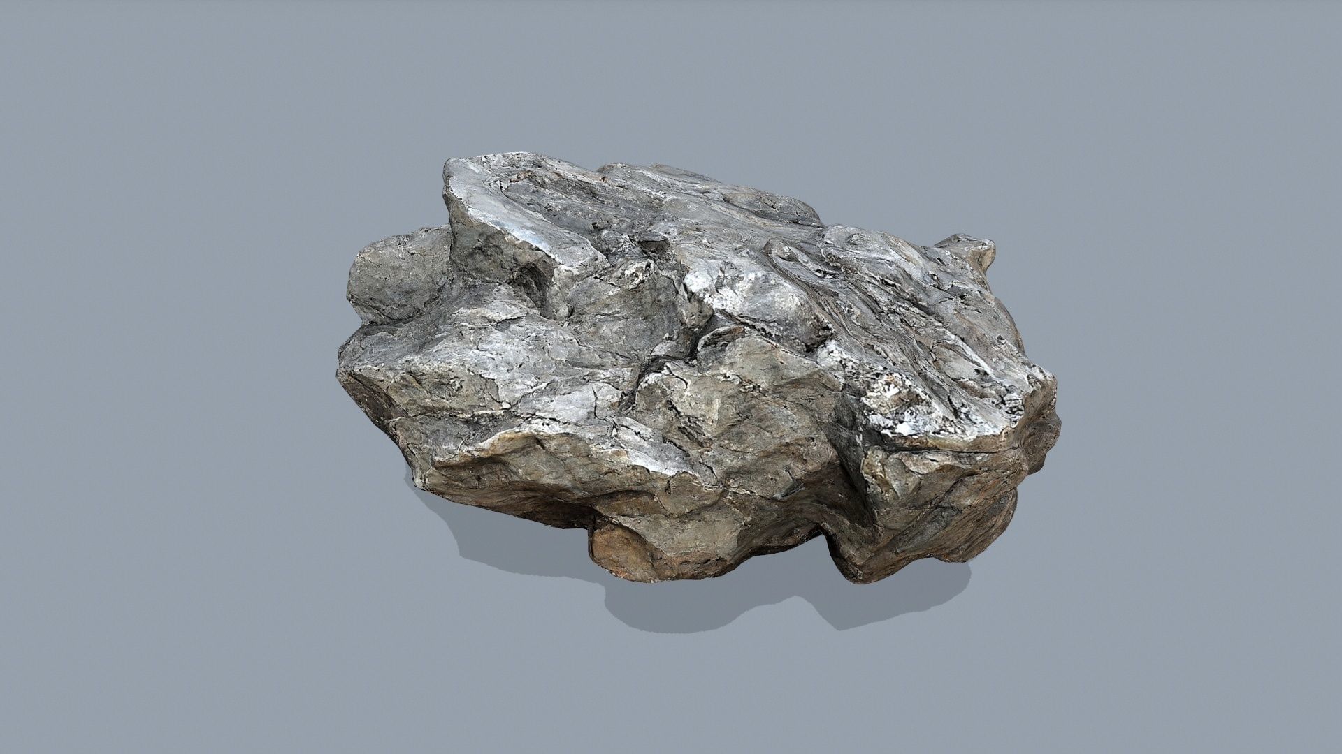 cliff rocks Low-poly 3D model_14