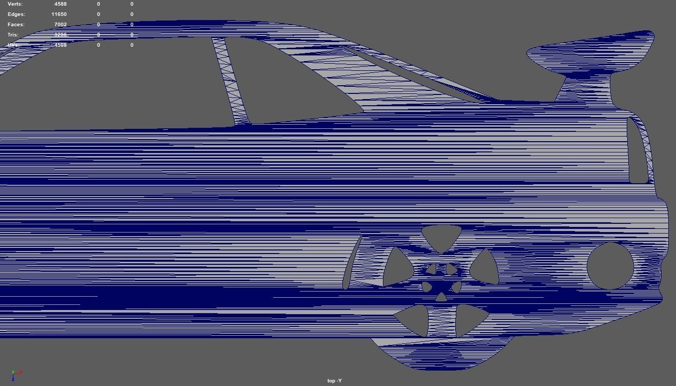 Nissan Skyline GTR R34 Key Ring 3D print model_9