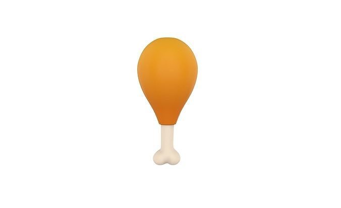 Prop39 Chicken Thighs Low-poly 3D model 2