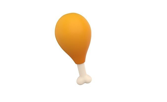 Prop39 Chicken Thighs Low-poly 3D model 3