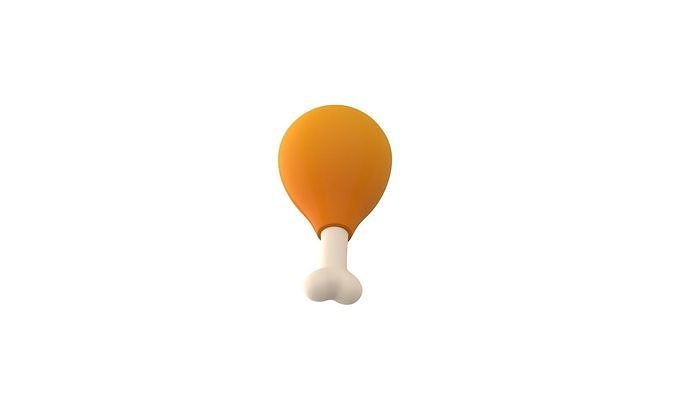 Prop39 Chicken Thighs Low-poly 3D model 7