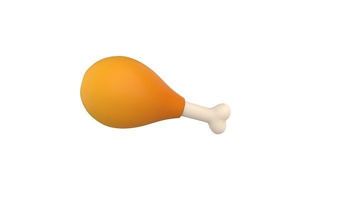 Prop39 Chicken Thighs Low-poly 3D model 4