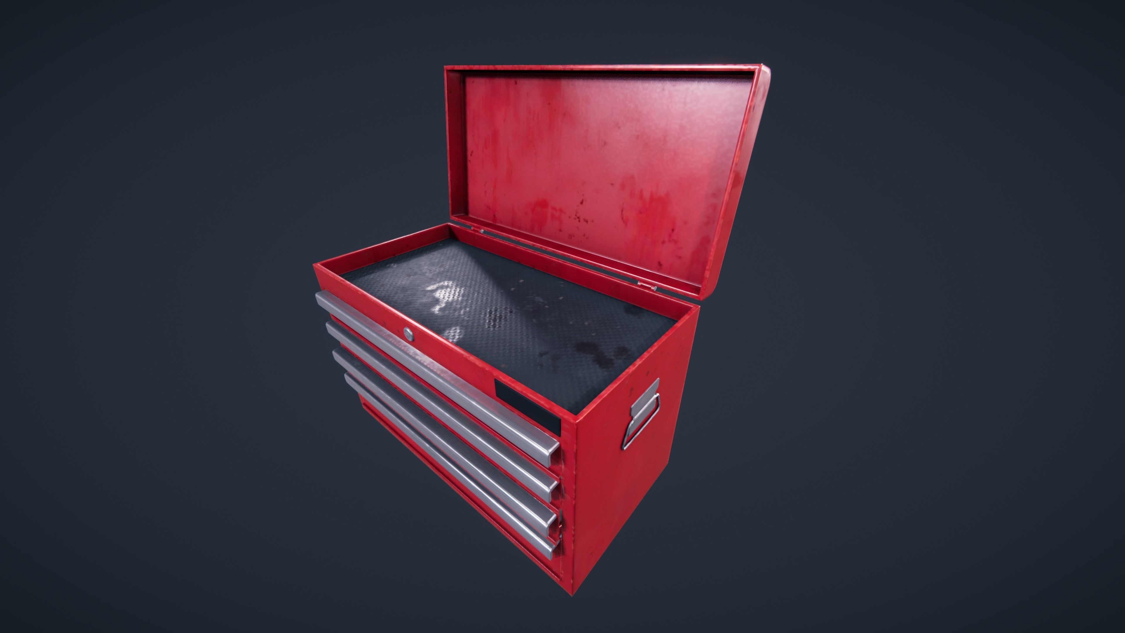 Tool box car Low-poly 3D model_22