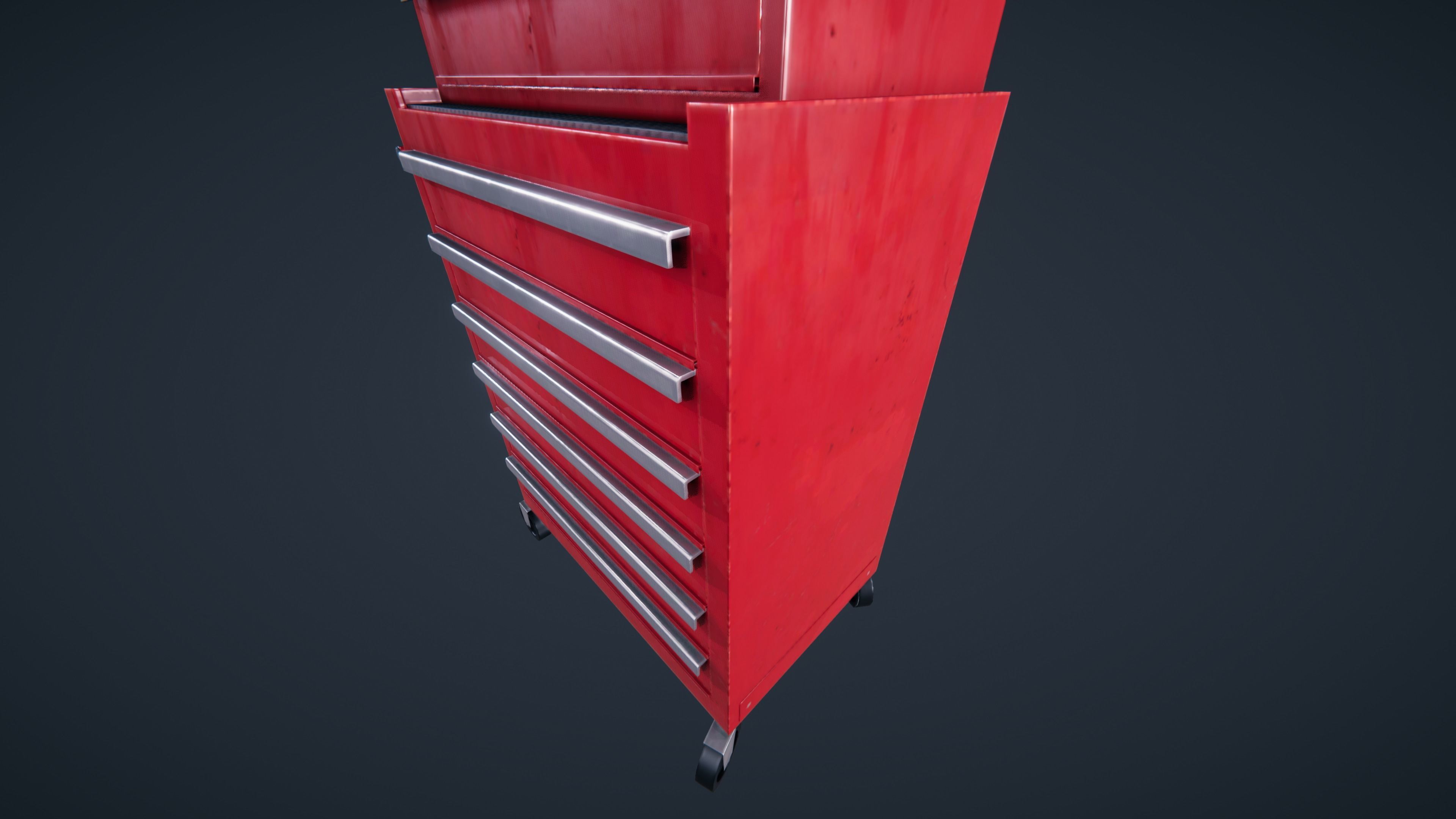 Tool box car Low-poly 3D model_8
