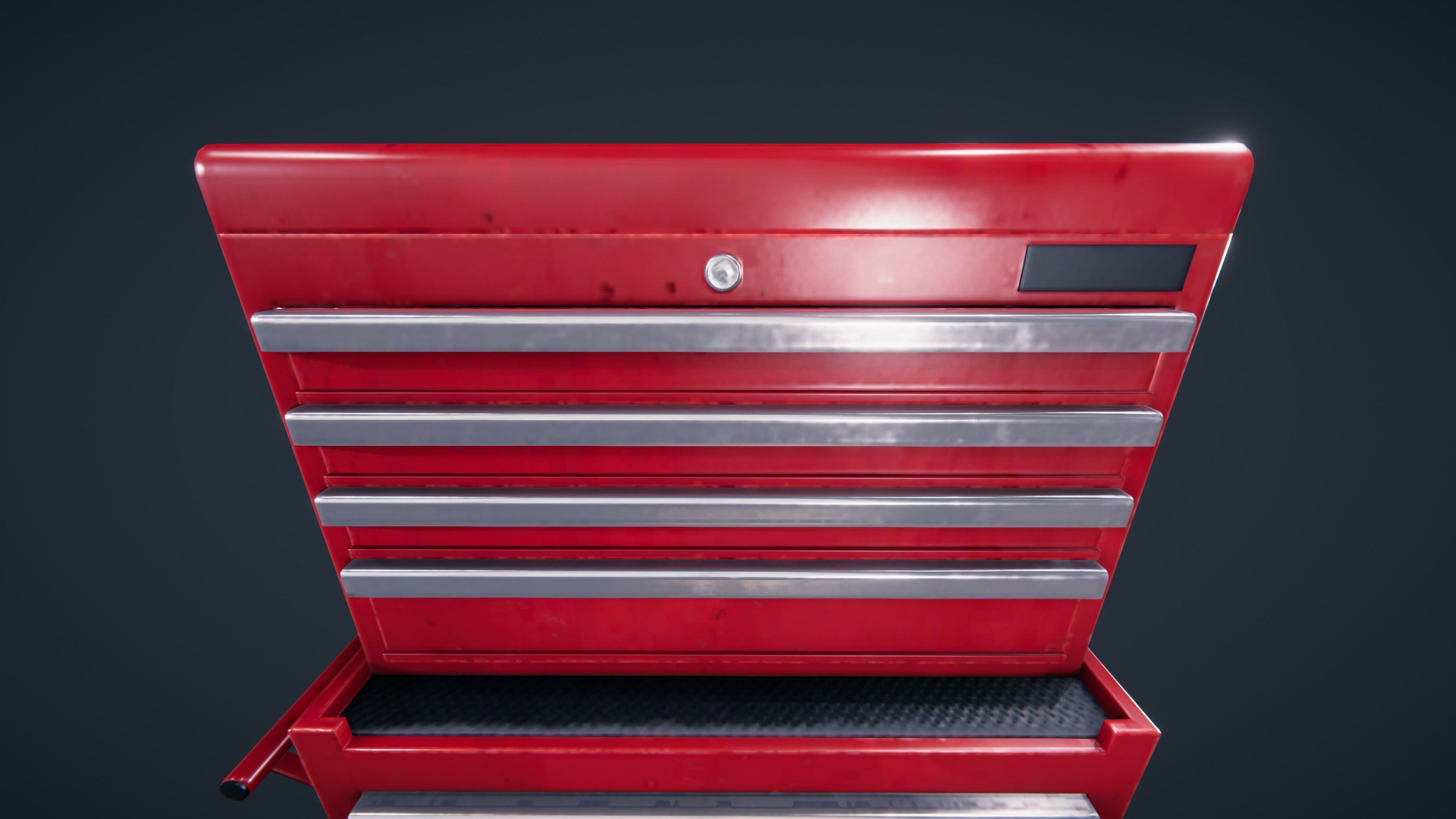 Tool box car Low-poly 3D model_5