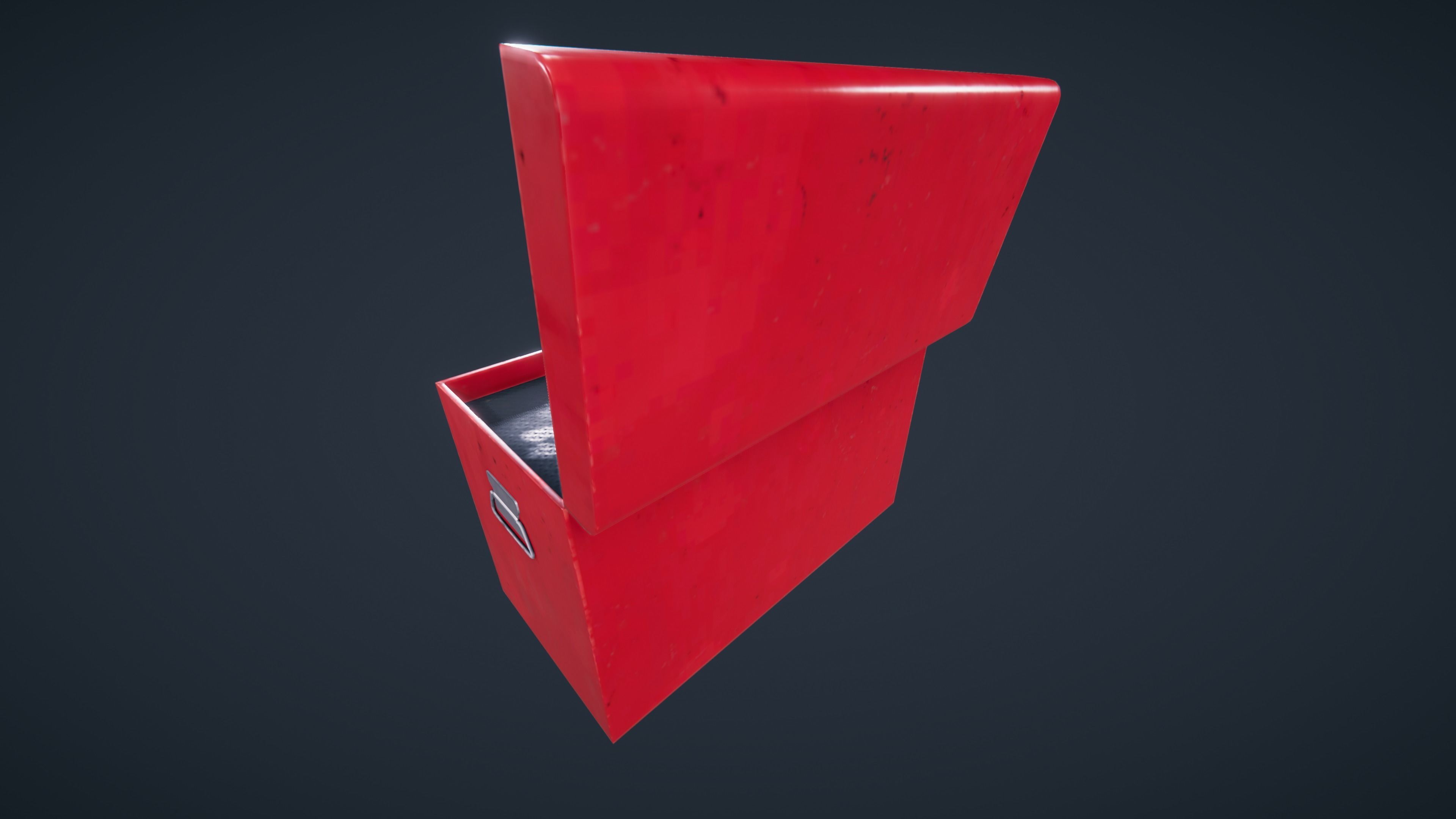 Tool box car Low-poly 3D model_23