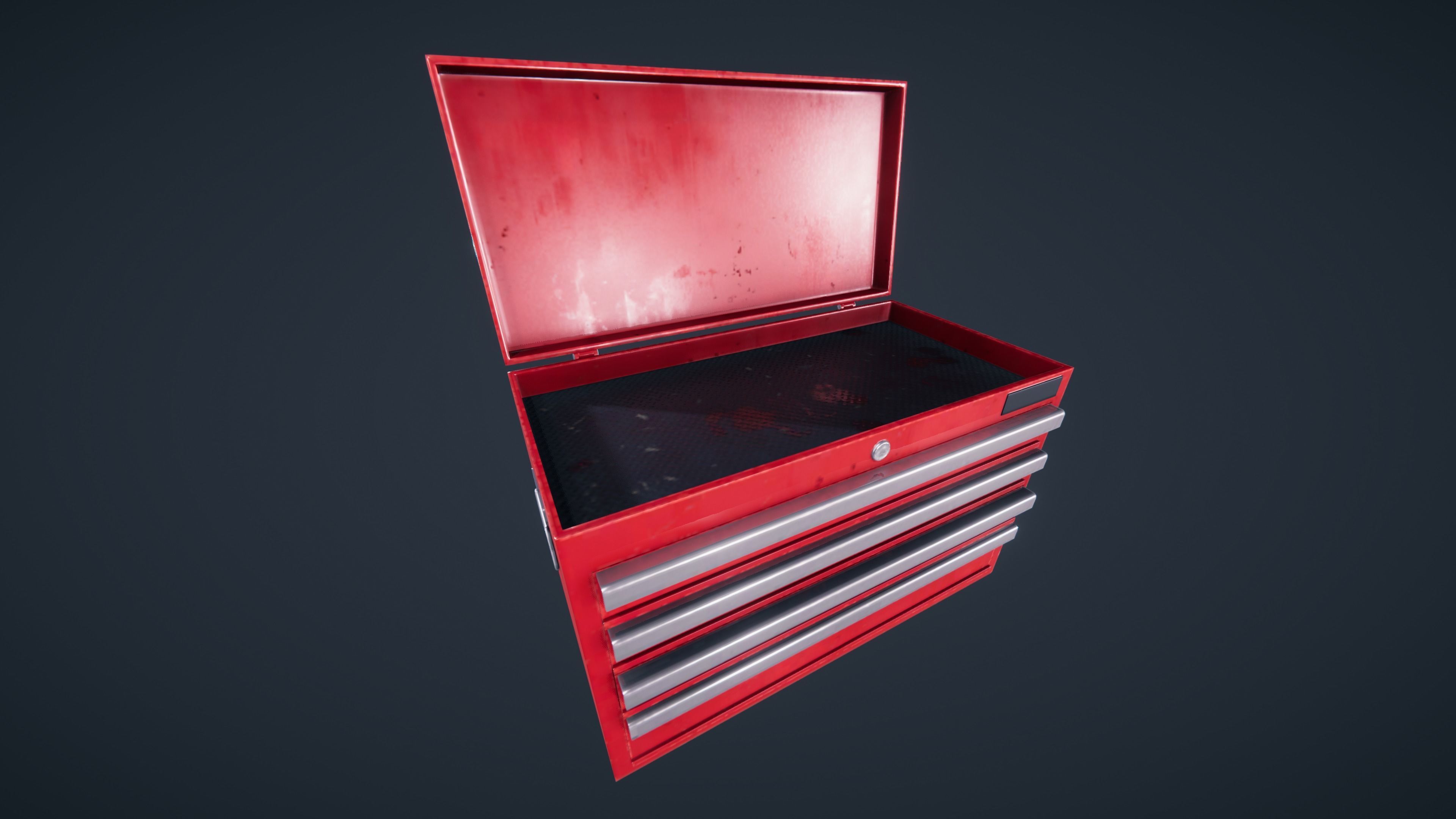 Tool box car Low-poly 3D model_20