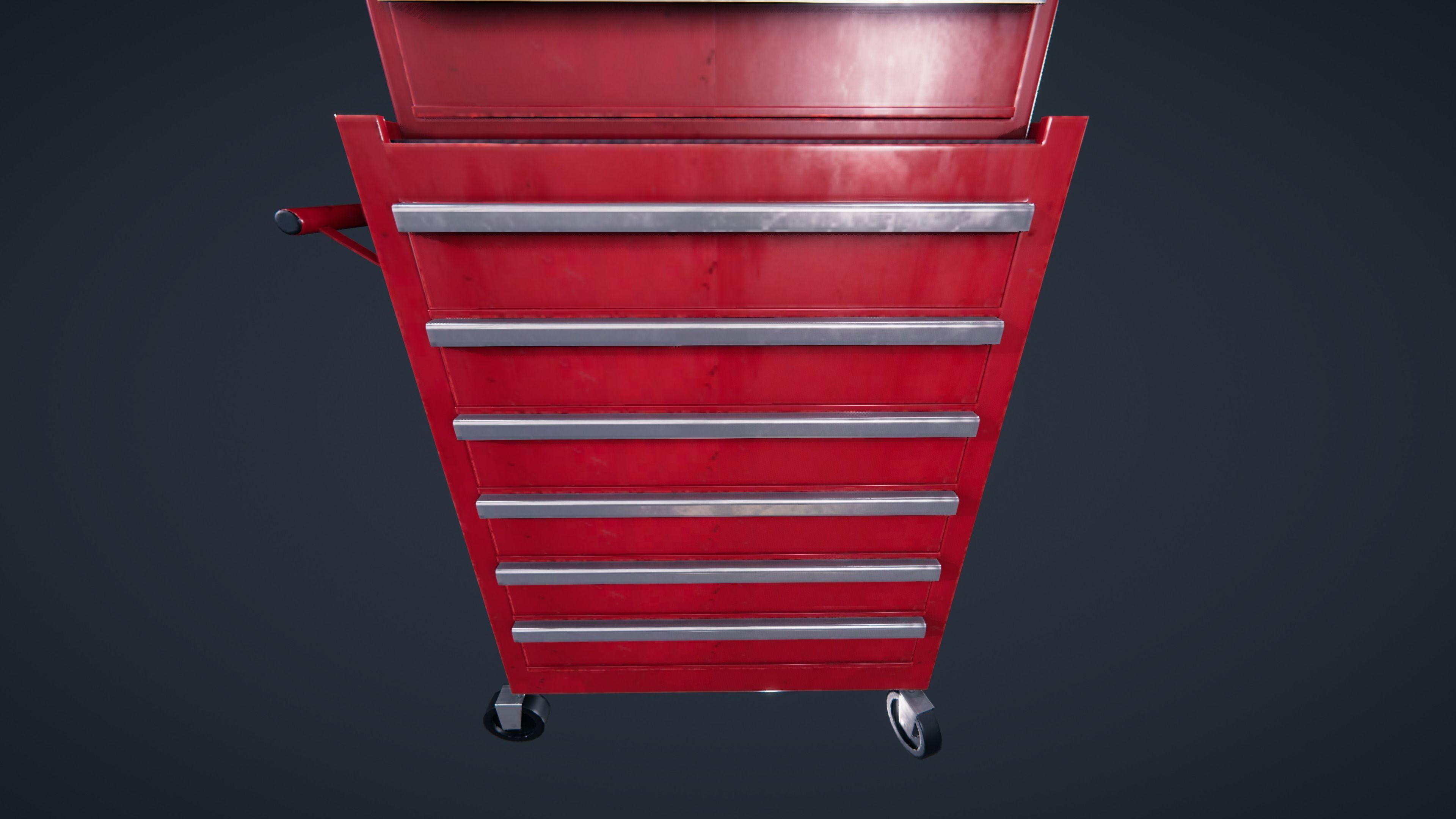 Tool box car Low-poly 3D model_6