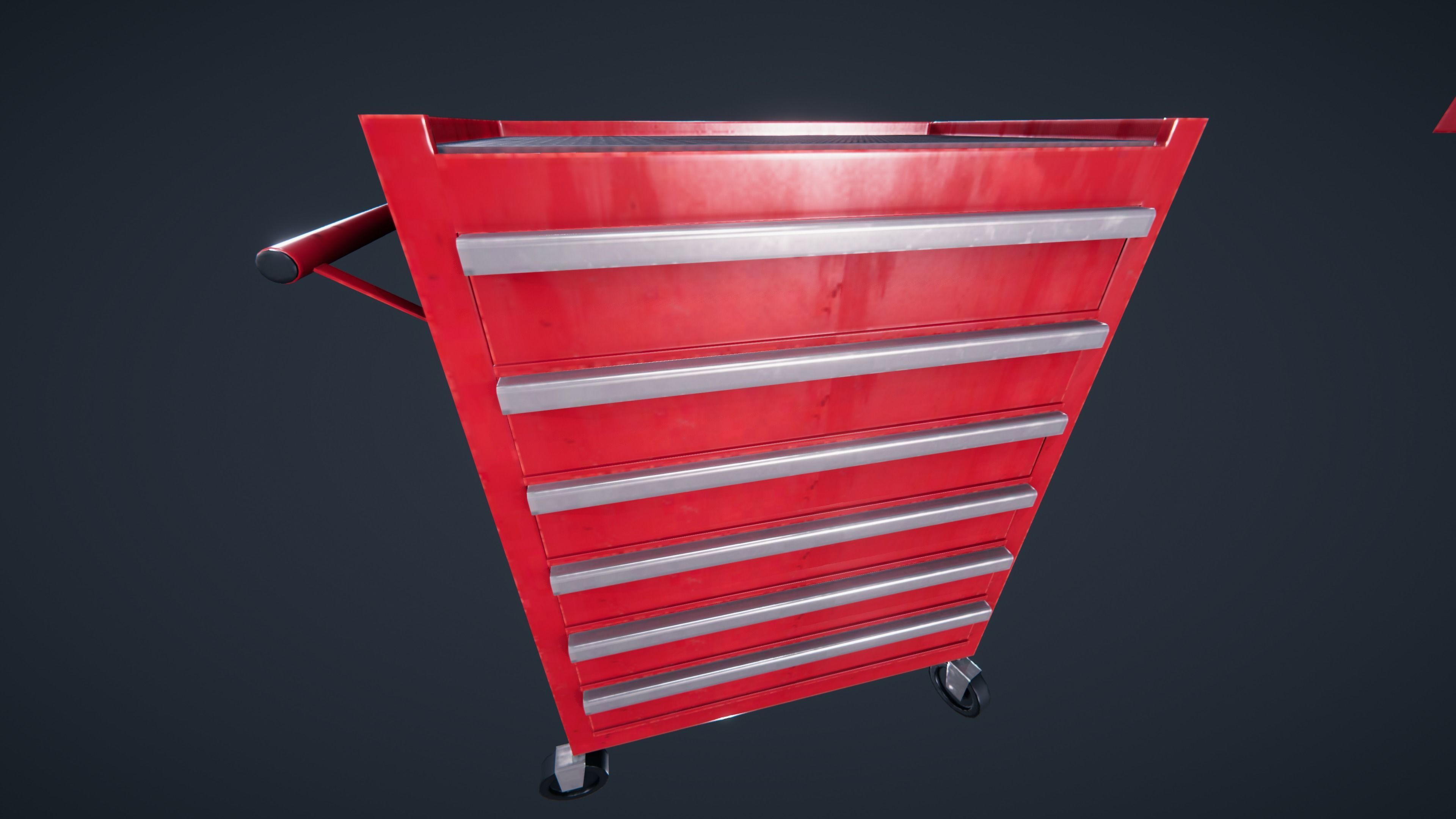 Tool box car Low-poly 3D model_18