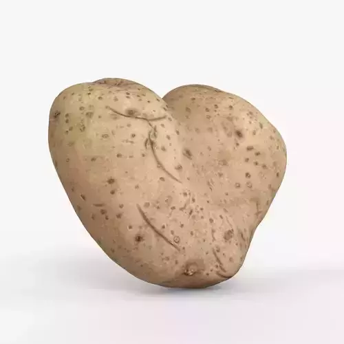 Photorealistic 3D scan of potato