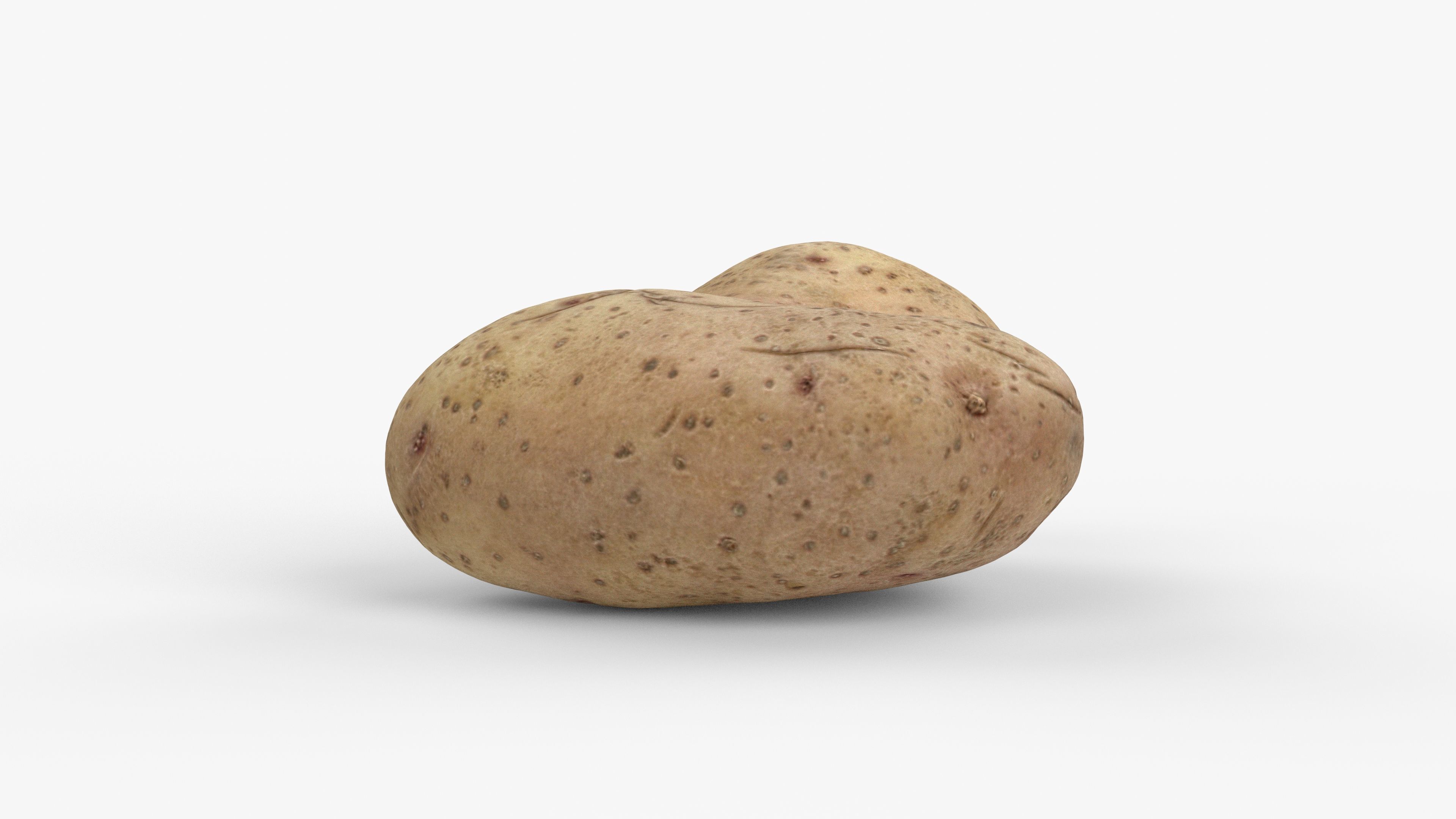 Photorealistic 3D scan of potato Low-poly 3D model_5