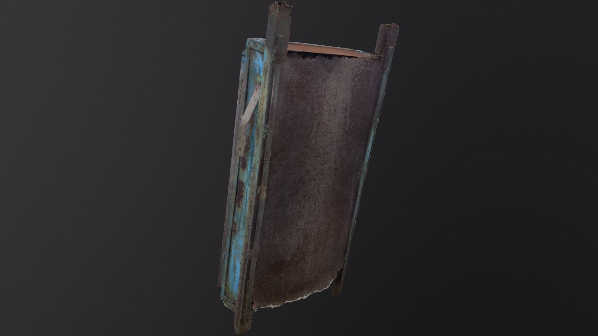 Old   mail box Low-poly 3D model_3