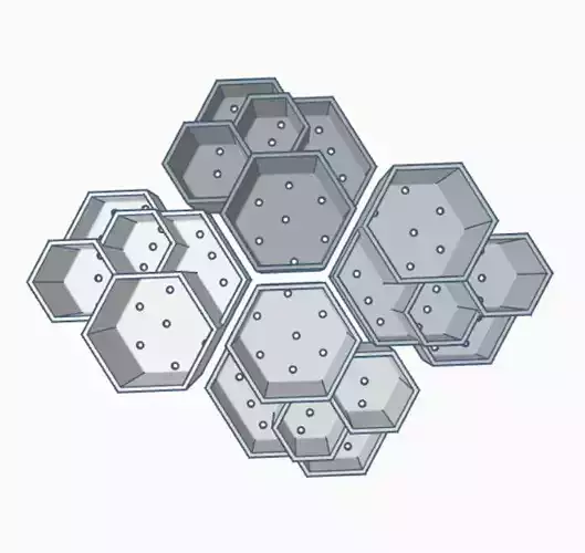 Kit 3 macetas multiples combinables