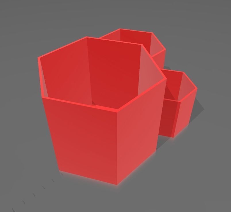 Kit 3 macetas multiples combinables 3D print model_9