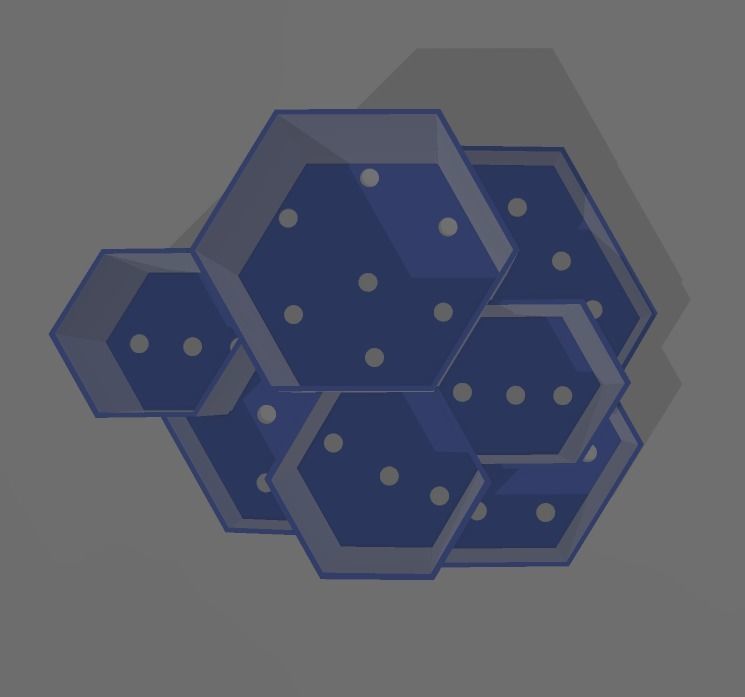 Kit 3 macetas multiples combinables 3D print model_23