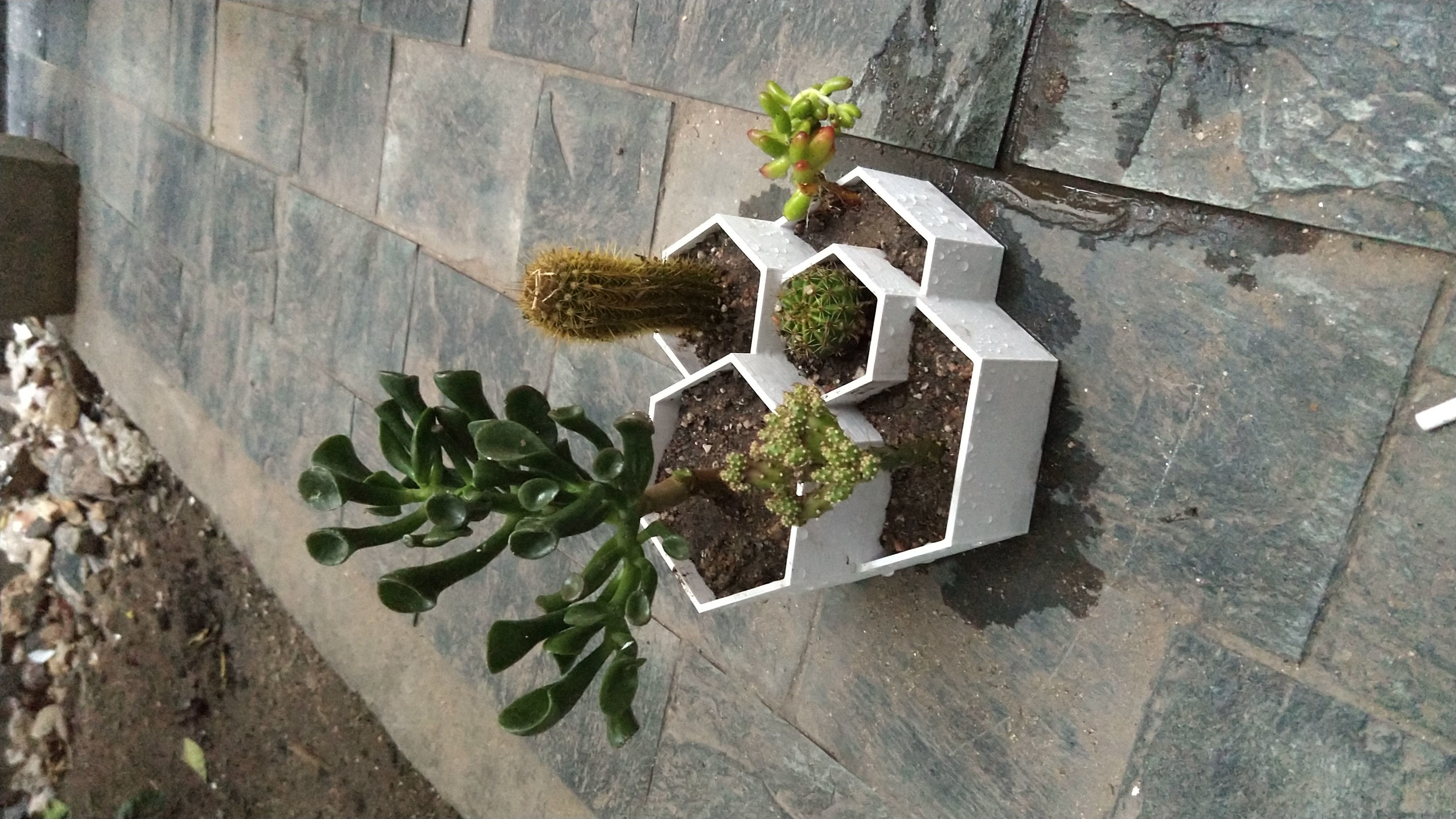 Kit 3 macetas multiples combinables 3D print model_31