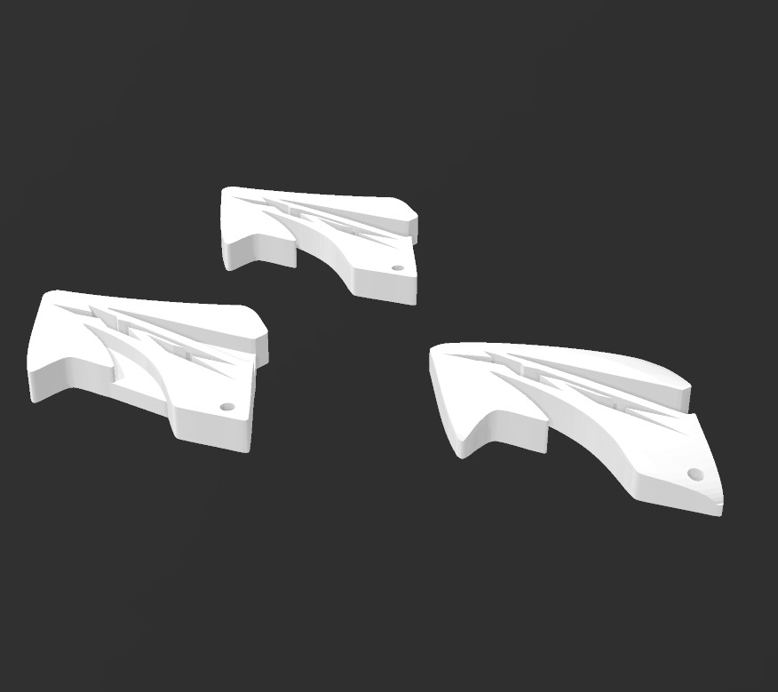 kit 3 llaveros Honda XR 250 Tornado 3D print model_3