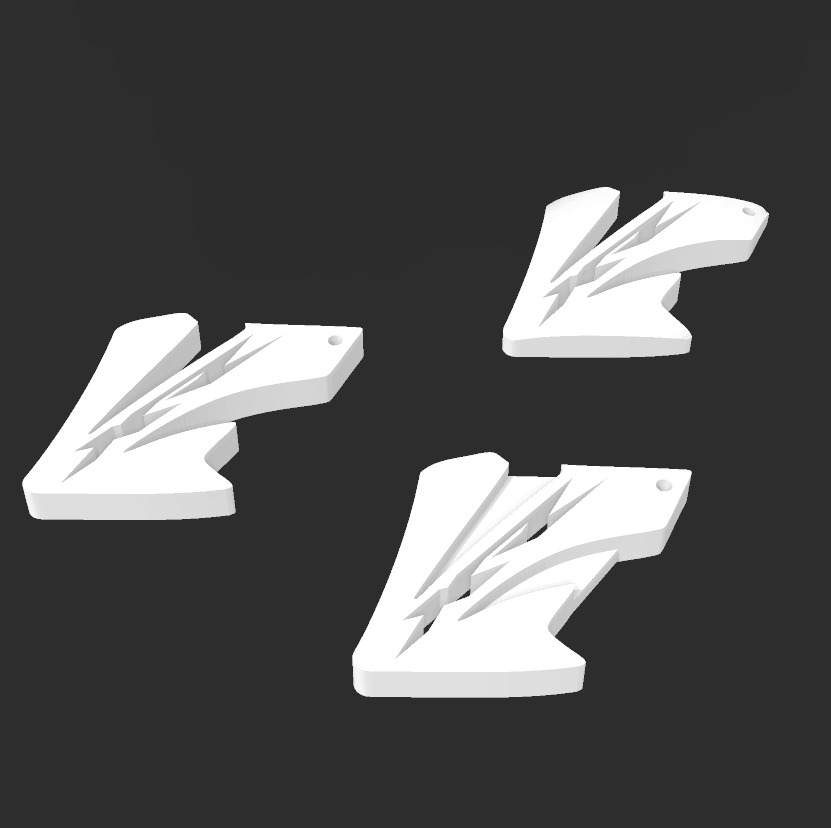 kit 3 llaveros Honda XR 250 Tornado 3D print model_2