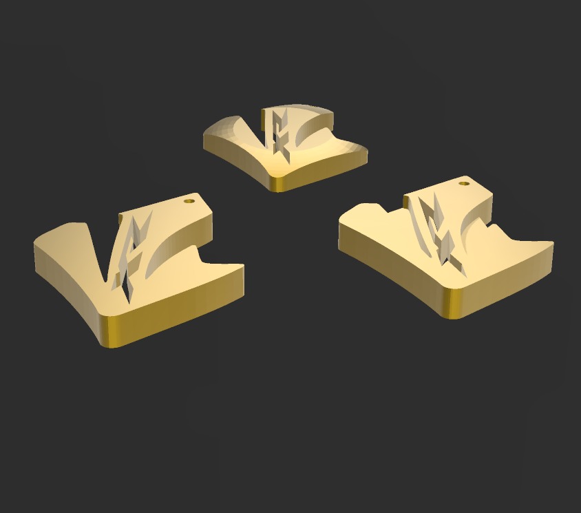 kit 3 llaveros Honda XR 250 Tornado 3D print model_4