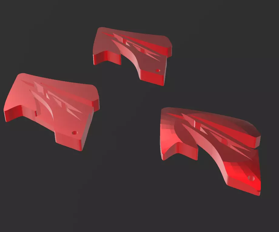 kit 3 llaveros Honda XR 250 Tornado 3D print model_0