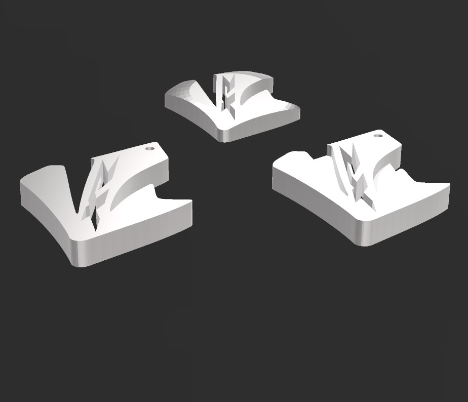 kit 3 llaveros Honda XR 250 Tornado 3D print model_8