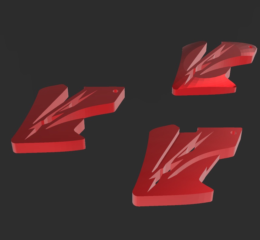 kit 3 llaveros Honda XR 250 Tornado 3D print model_9