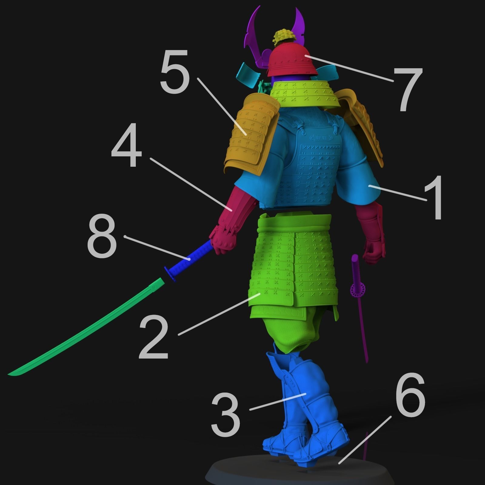 Onryo Shogun 3D print model_5