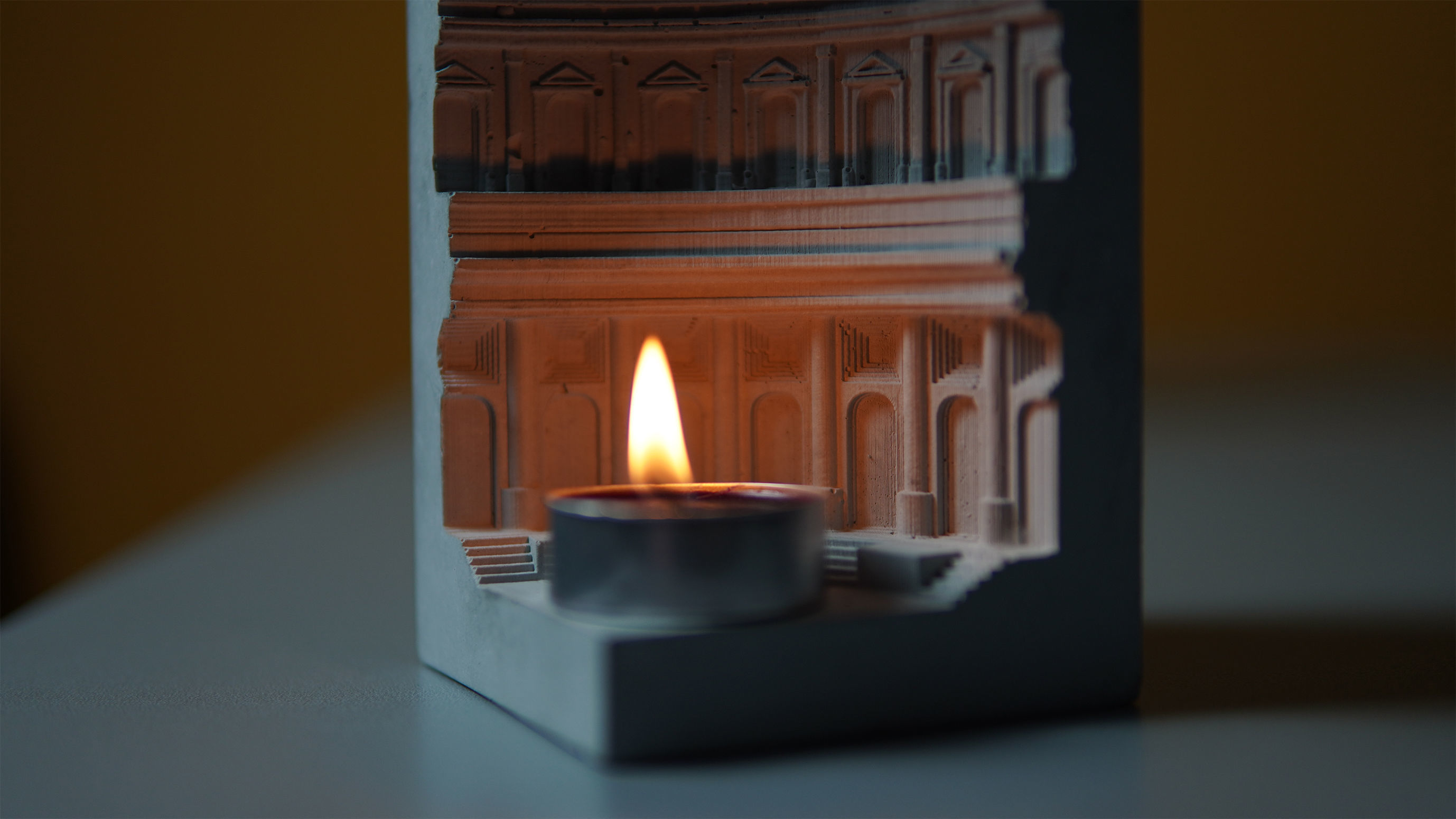 Pantheon Candleholder - Commercial License 3D print model_6