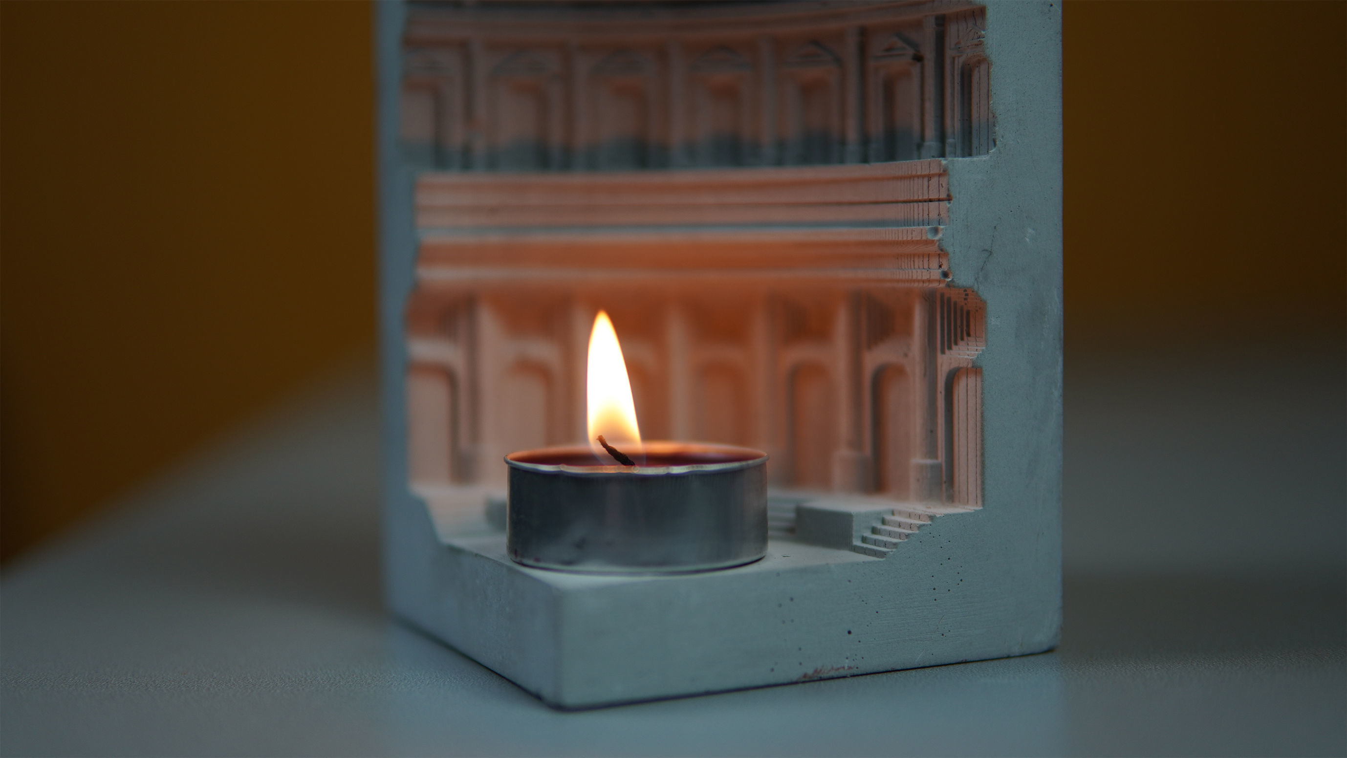 Pantheon Candleholder - Commercial License 3D print model_5