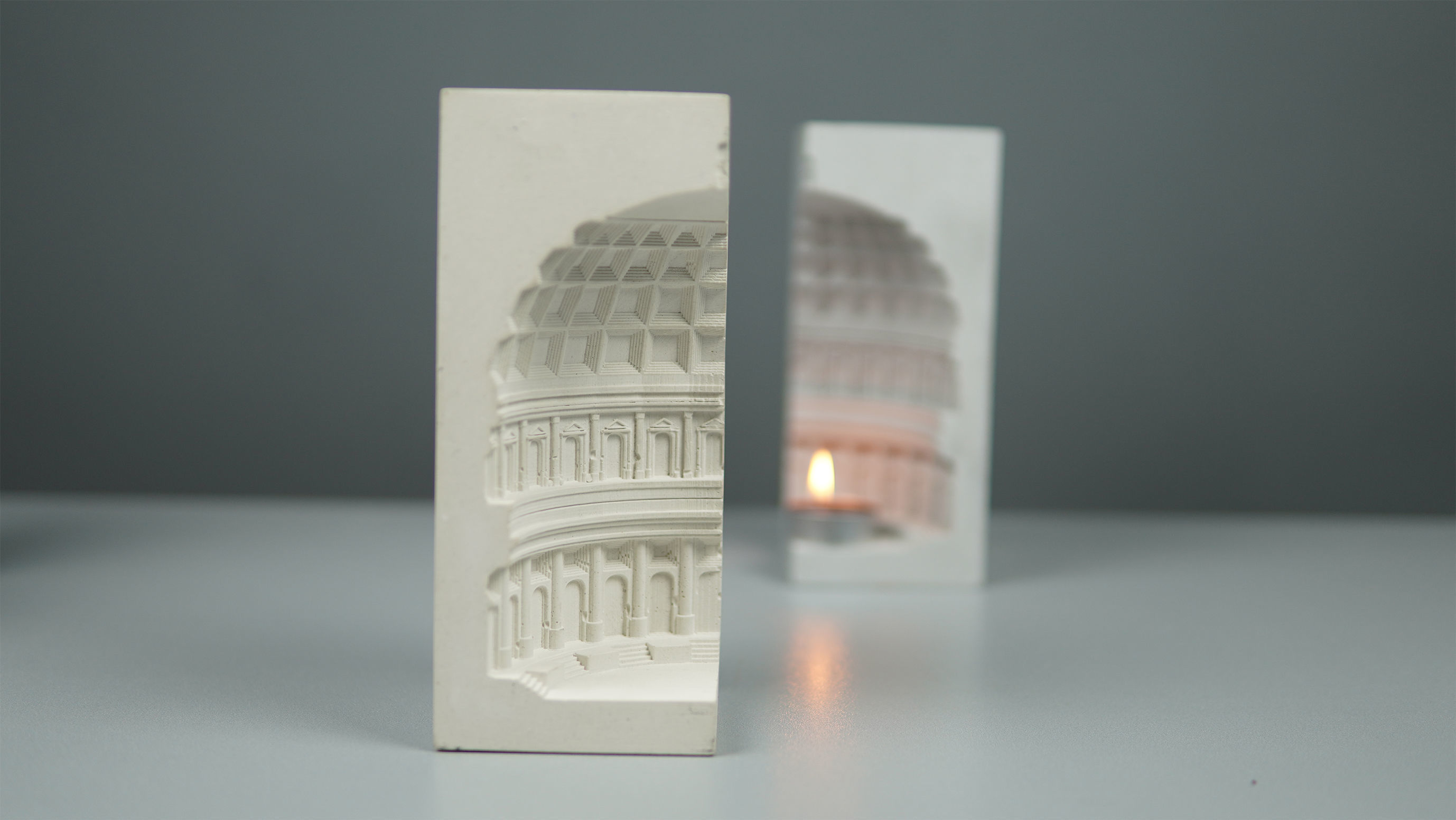 Pantheon Candleholder - Commercial License 3D print model_11