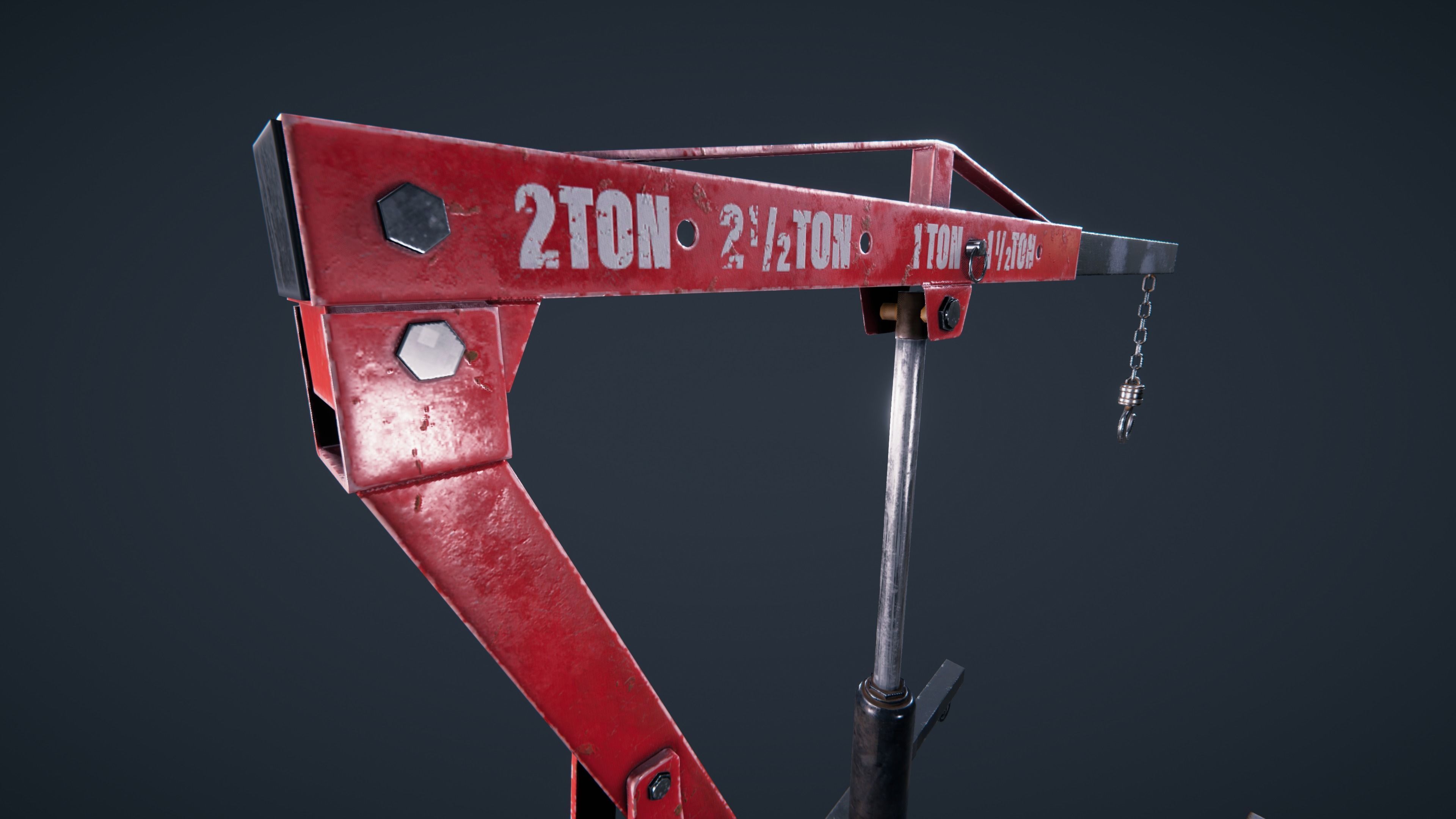 Engine Hoist Low-poly 3D model_22