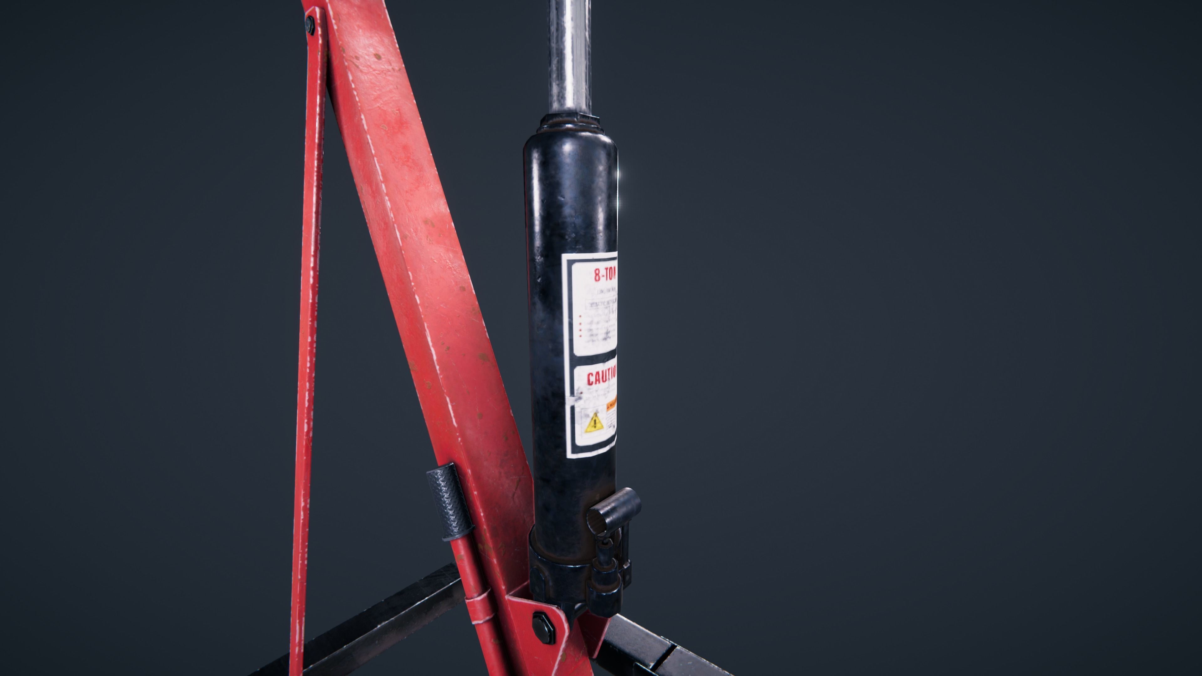 Engine Hoist Low-poly 3D model_10