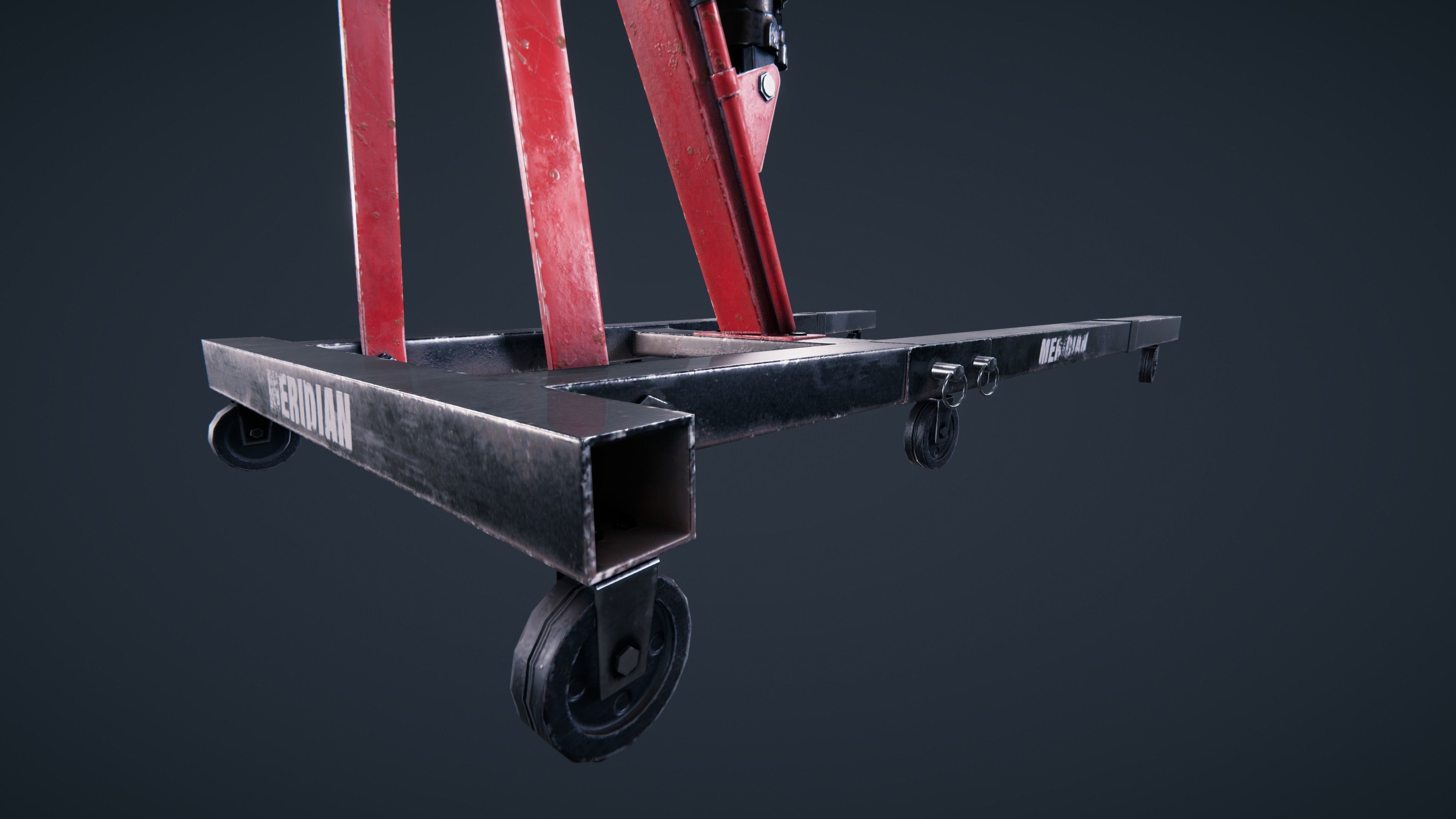 Engine Hoist Low-poly 3D model_26