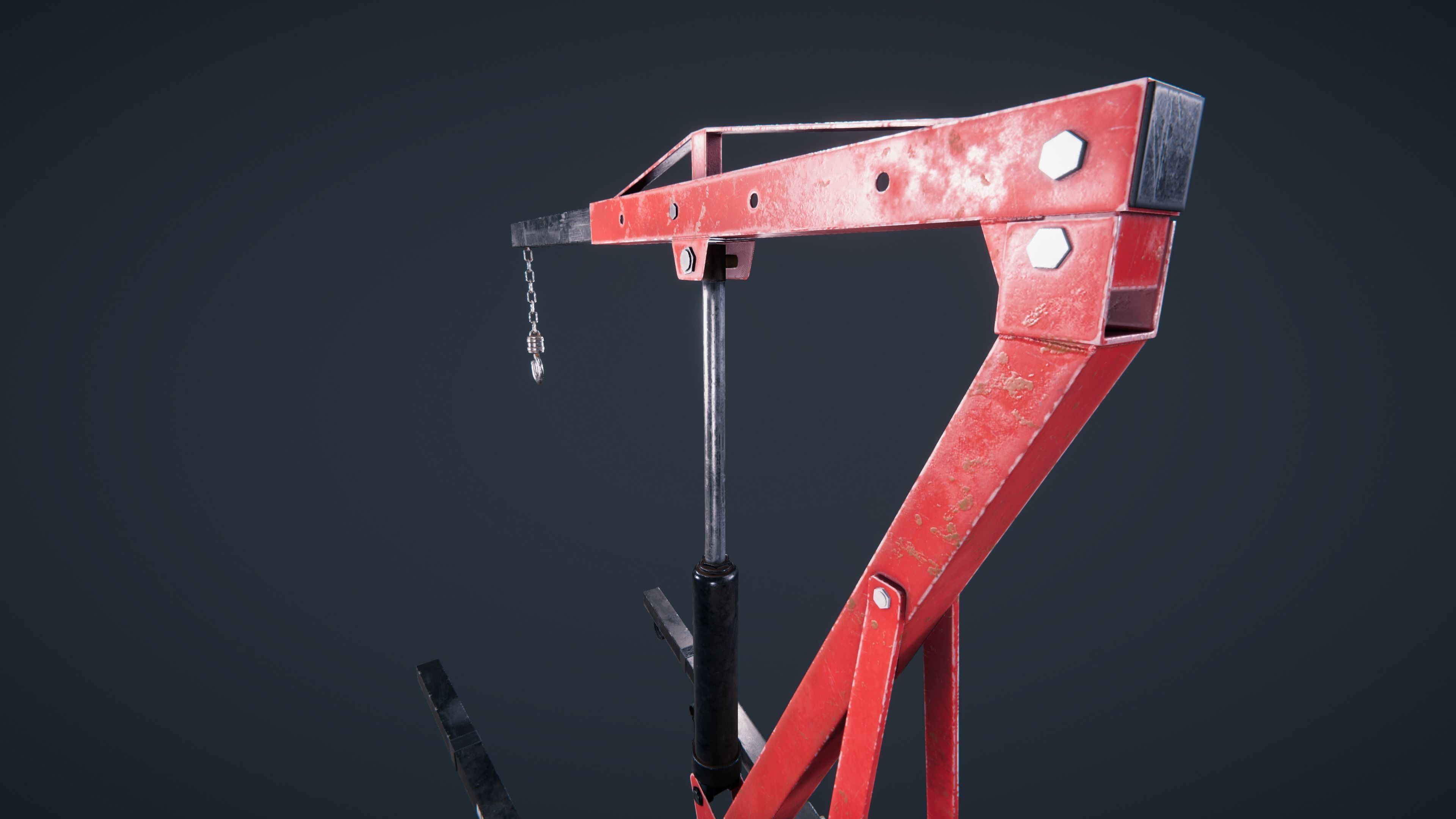 Engine Hoist Low-poly 3D model_21
