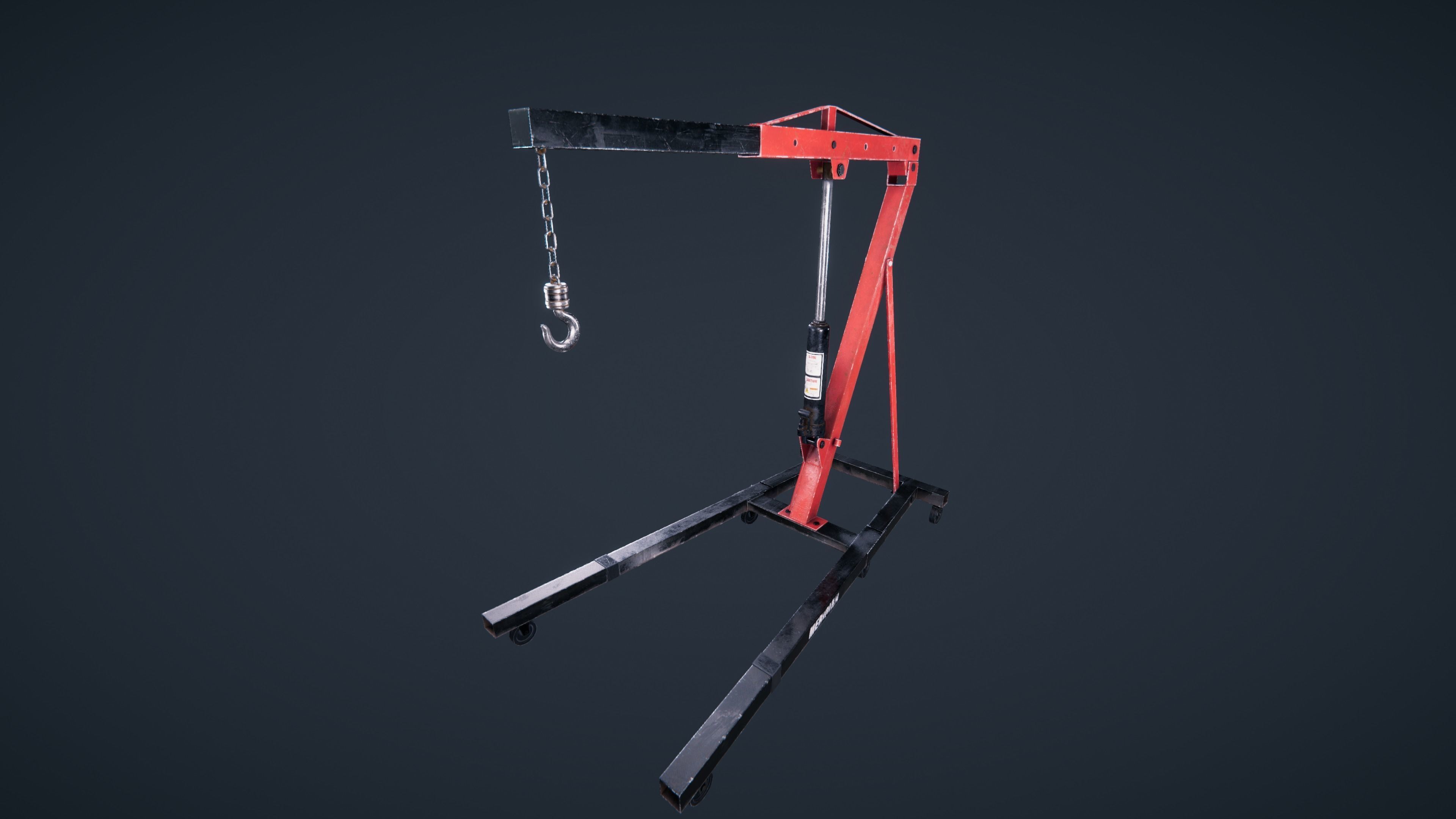 Engine Hoist Low-poly 3D model_14