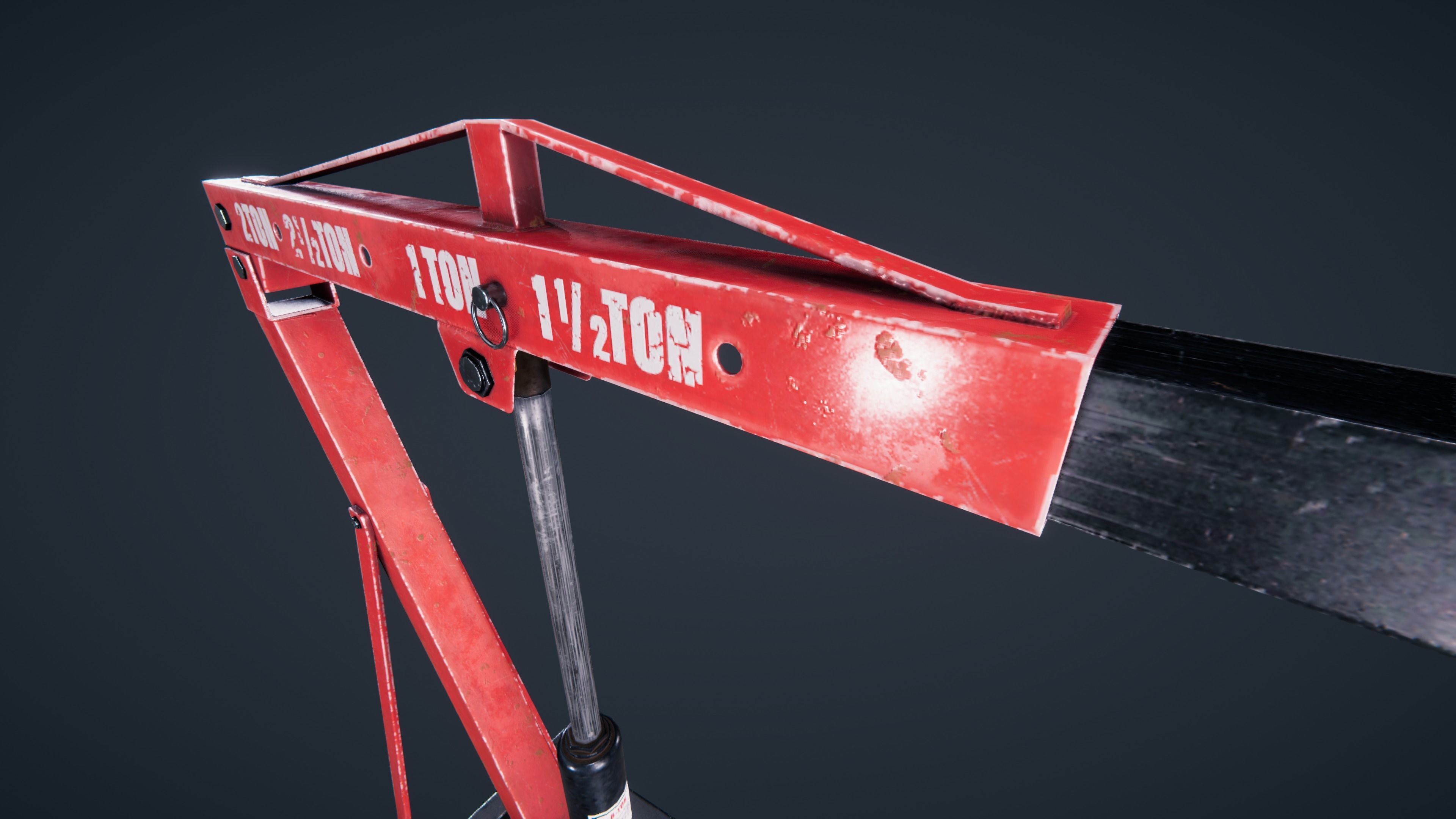 Engine Hoist Low-poly 3D model_25