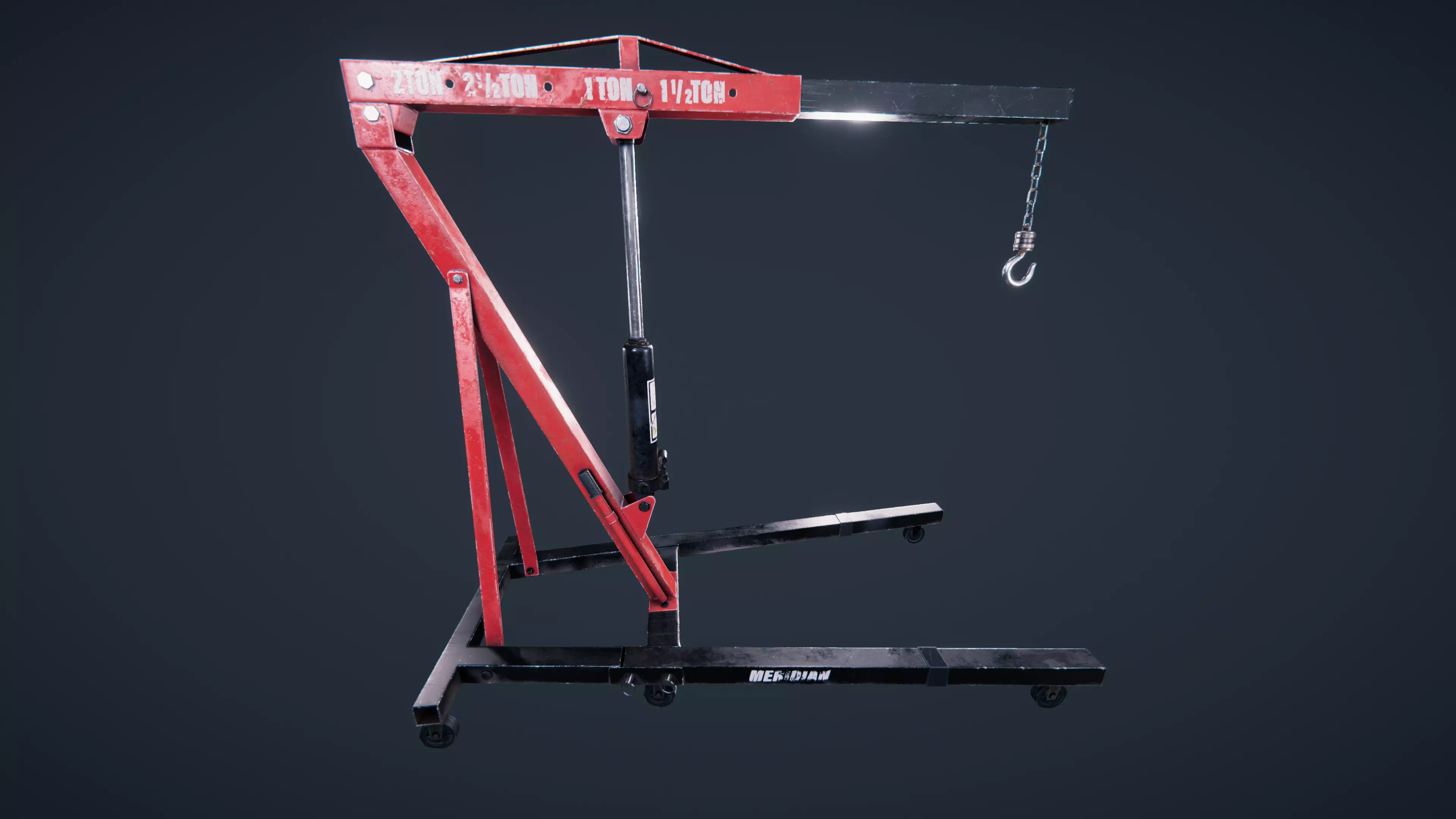 Engine Hoist Low-poly 3D model_0