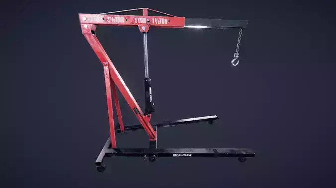 Engine Hoist Low-poly 3D model