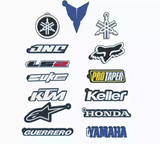 Kit 26 motorcycle keychains