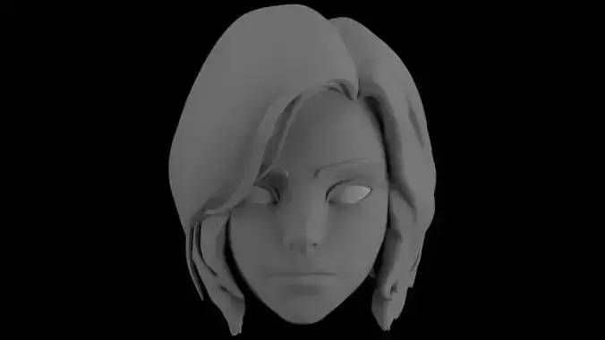 BATGIRL CASSANDRA CAIN HEAD SCULPT  3D print model
