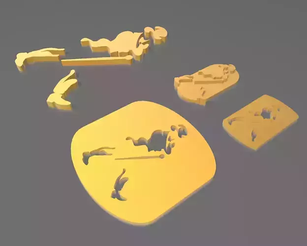 Kit merchandising Johnnie Walker 3D print model