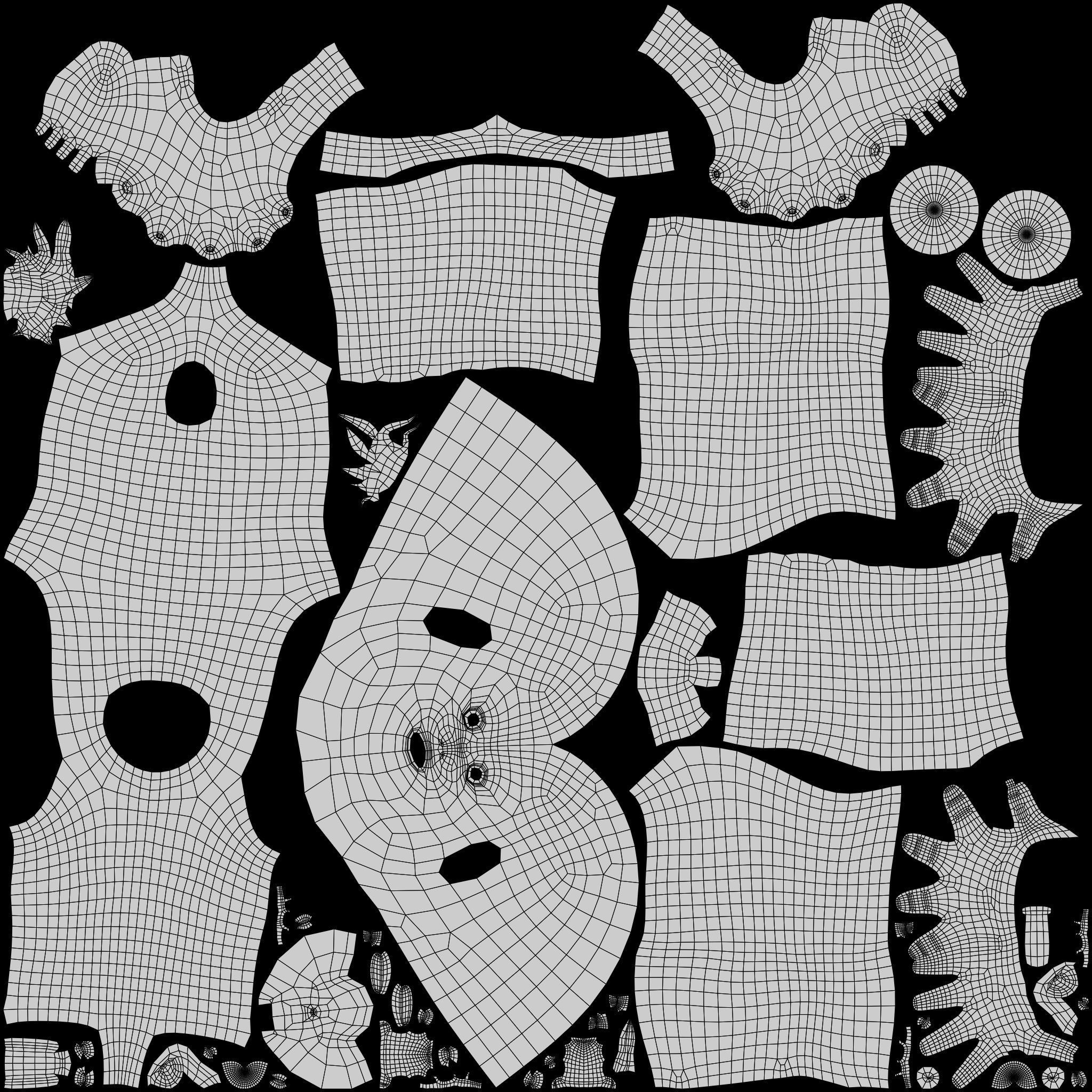 Yeti - A Rigged cartoon character for Blender Low-poly 3D model_17